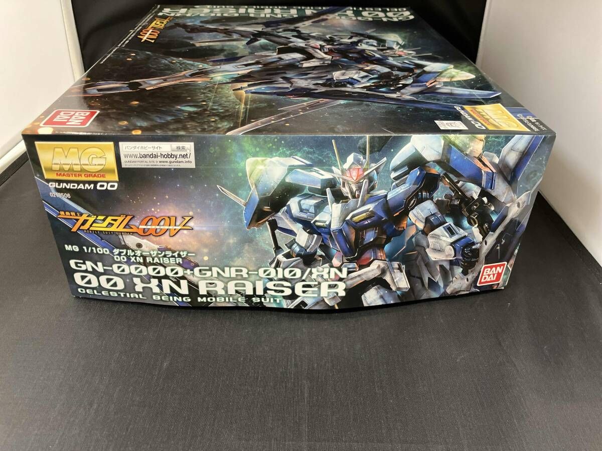 MG 1/100 ダブルオーザンライザー 箱裏汚れあり 箱傷み有り プラモデル
