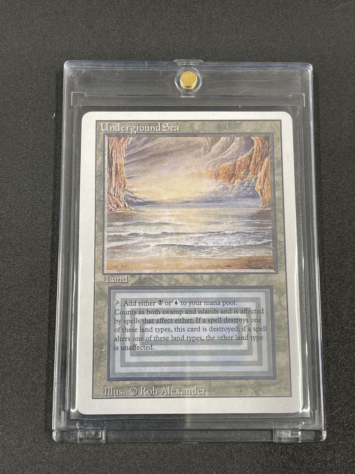 偽物注意 MTG Underground Sea 英語 リバイズド 偽物注意 MTG