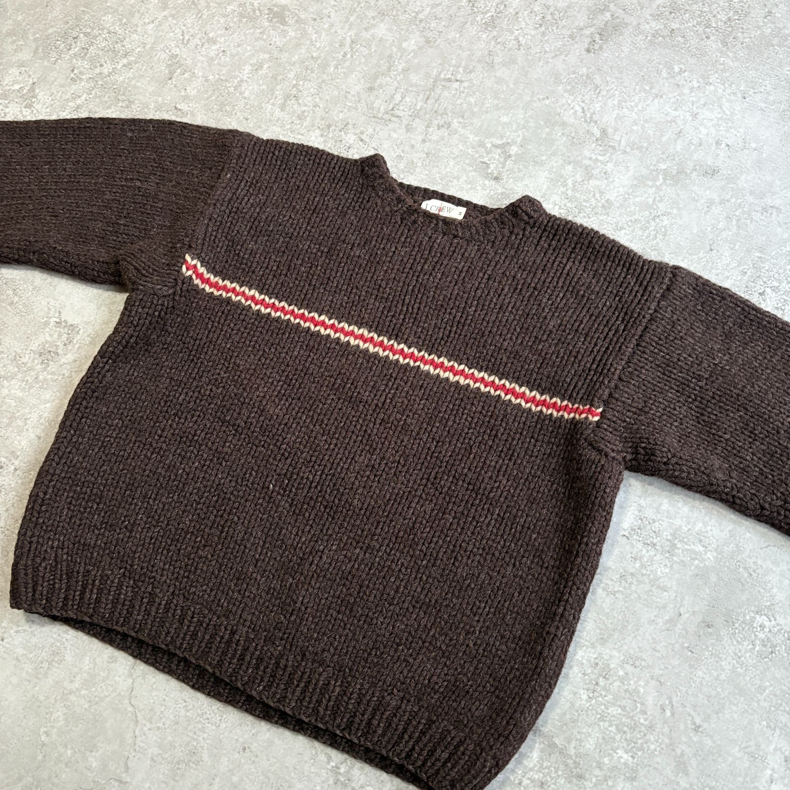 90s J.CREW Wool Handknit 【 brown 】 Jクルー ジェイクルー ウール