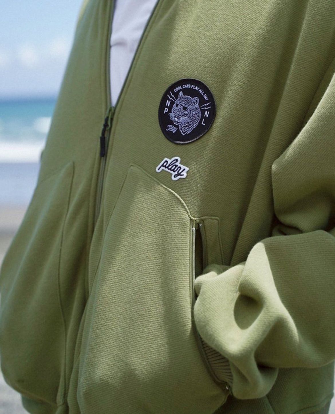 P01 M L XL ジャンプスーツ ジッパー SUPER ALLINONE Anytime,anywhere