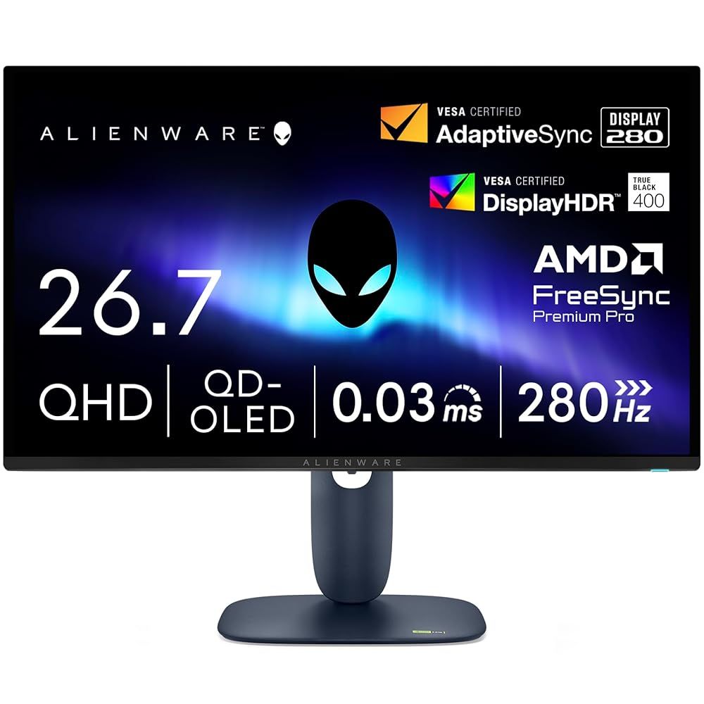 Dell AW2725D 26.7インチ 有機EL Alienware ゲーミングモニター(無輝点