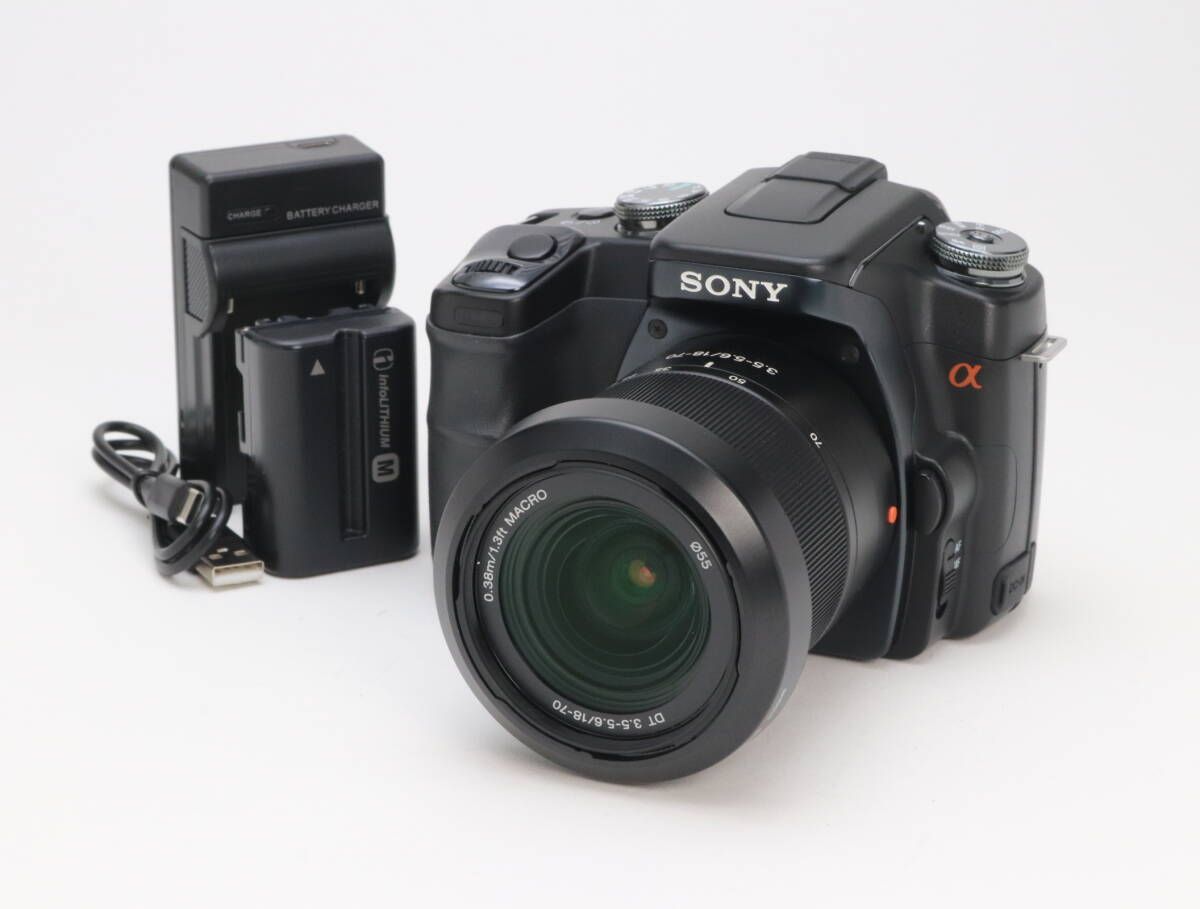 B (並品) SONY ソニー α100 DSLR-A100 DT 18-70mm レンズキット