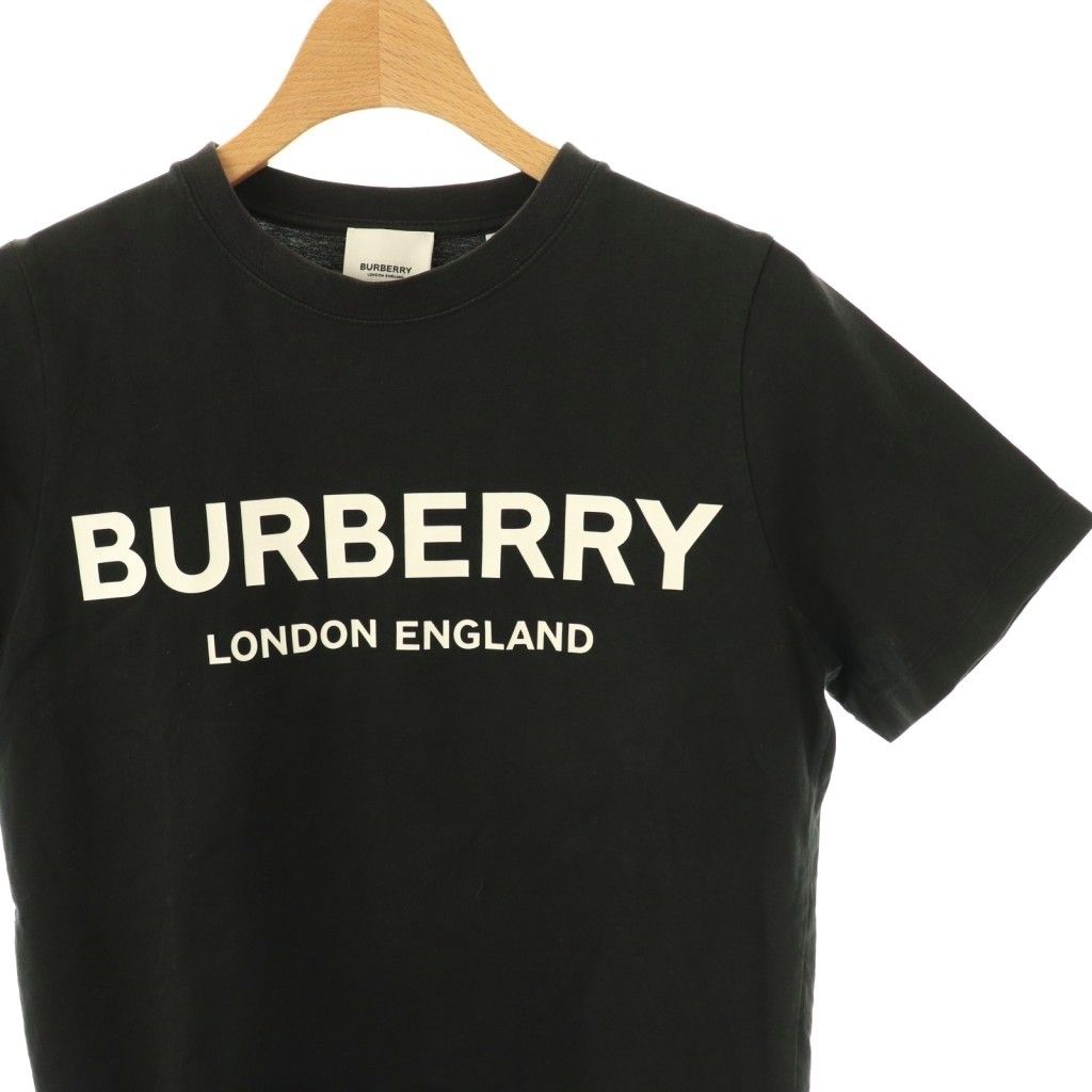 kana BURBERRY ロゴ ブラック Tシャツ 12Y kana BURBERRY ロゴ