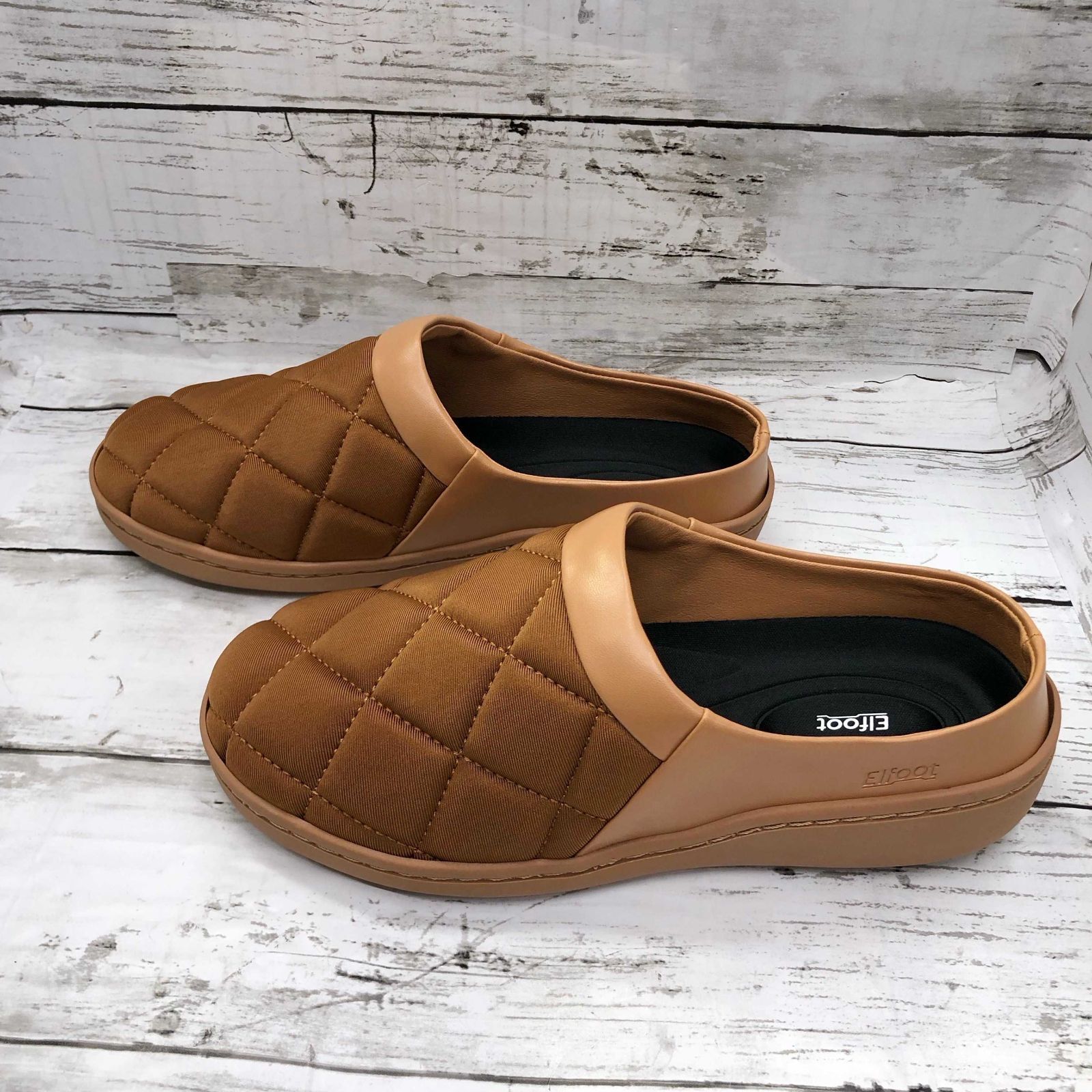 箱付き Elfoot エルフット スリム スリッポン シューズ XS