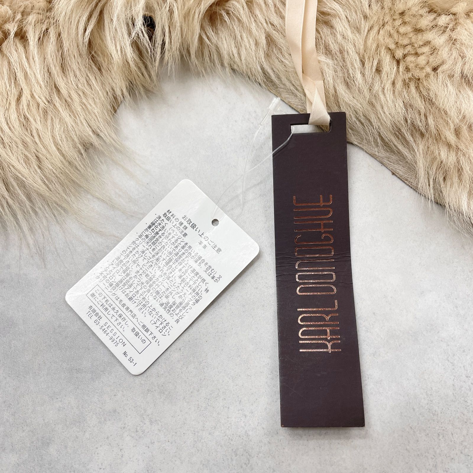 KARL DONOGHUE カールドノヒュー ムートンストール マフラー ショール