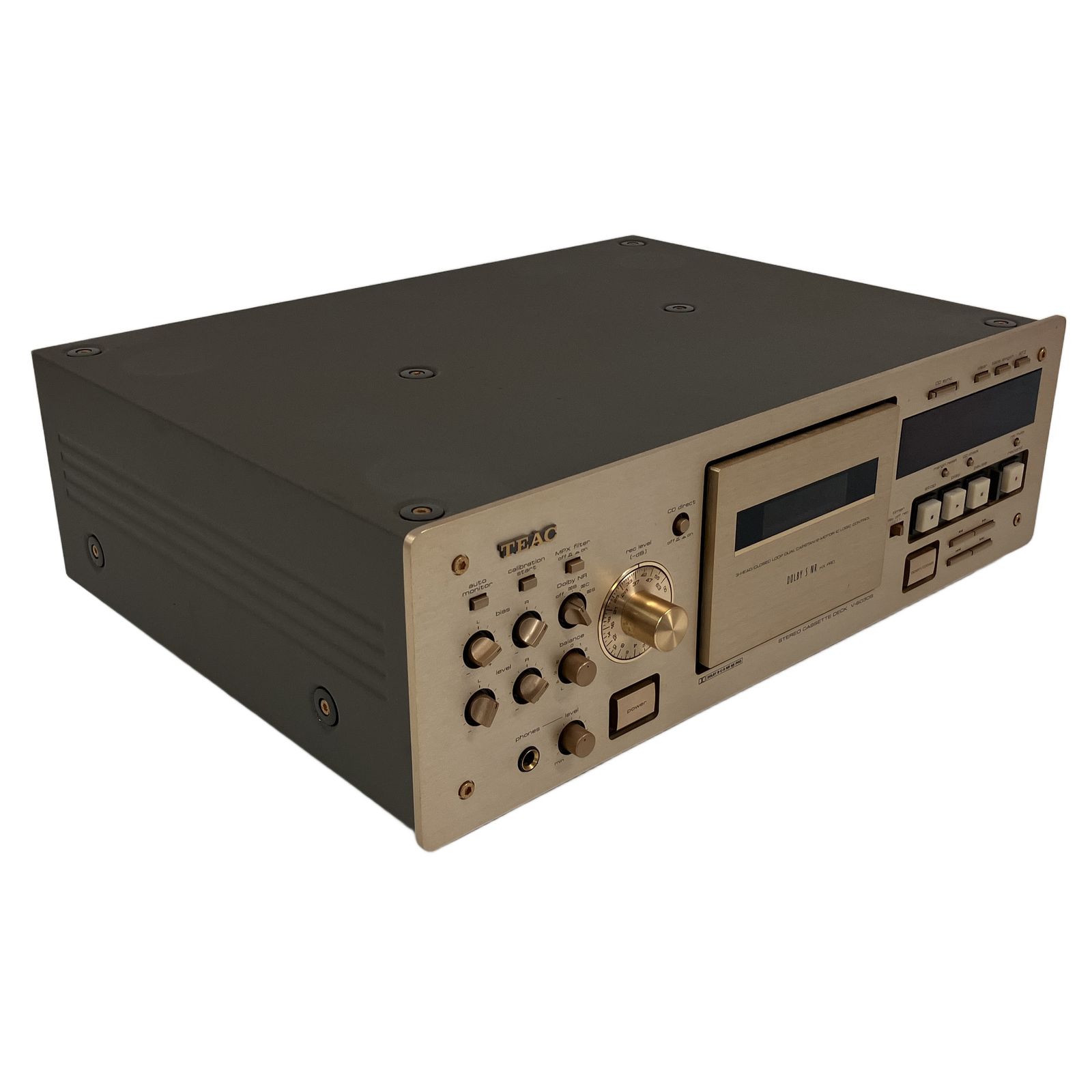 TEAC カセットデッキ V-6030S ゴールド ジャンク 電源OK TEAC カセット