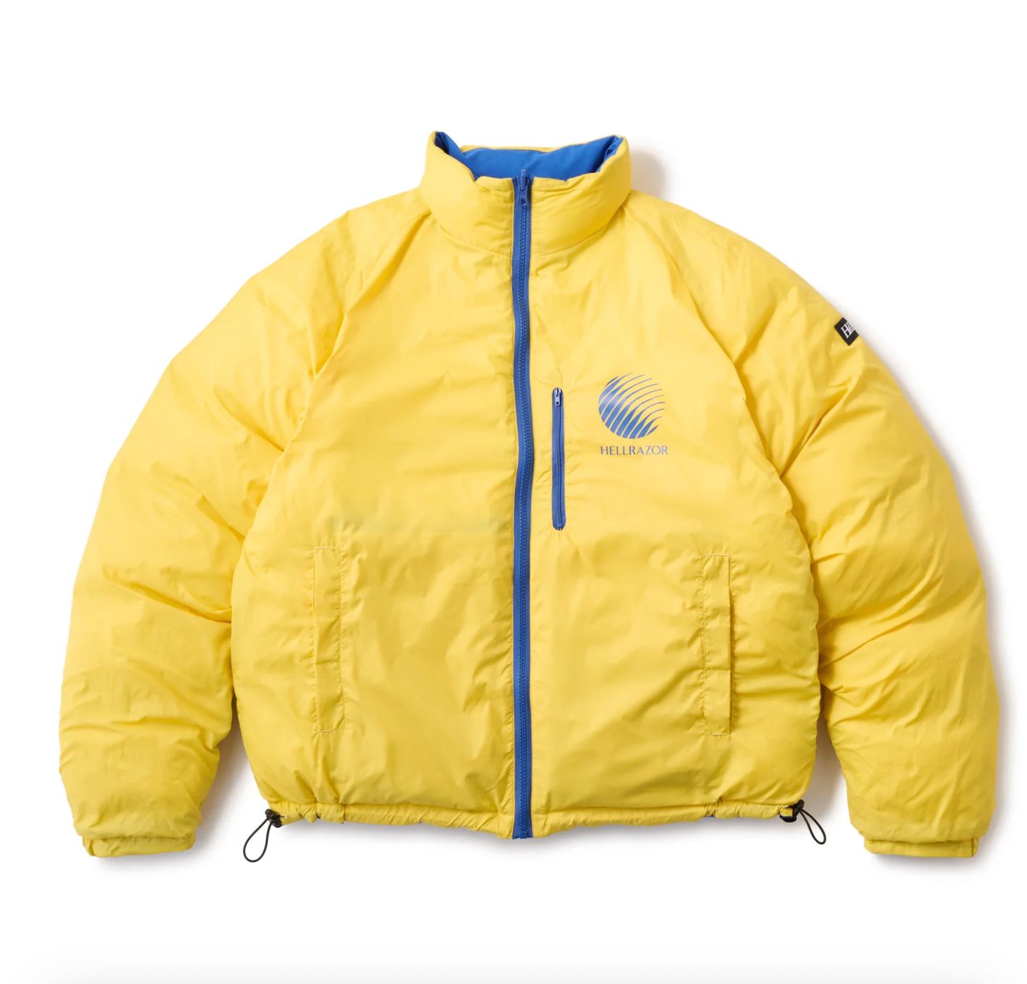 10%OFF!!】HELLRAZOR RIPSTOP REVERSIBLE DOWN JACKET / BLUE/YELLOW