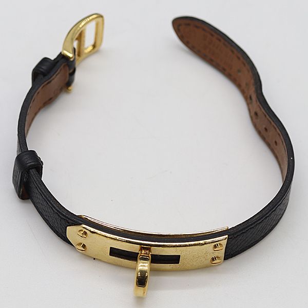 エルメス ケリーウォッチ 純正ベルト レザー X〇刻印 ブラックカラー