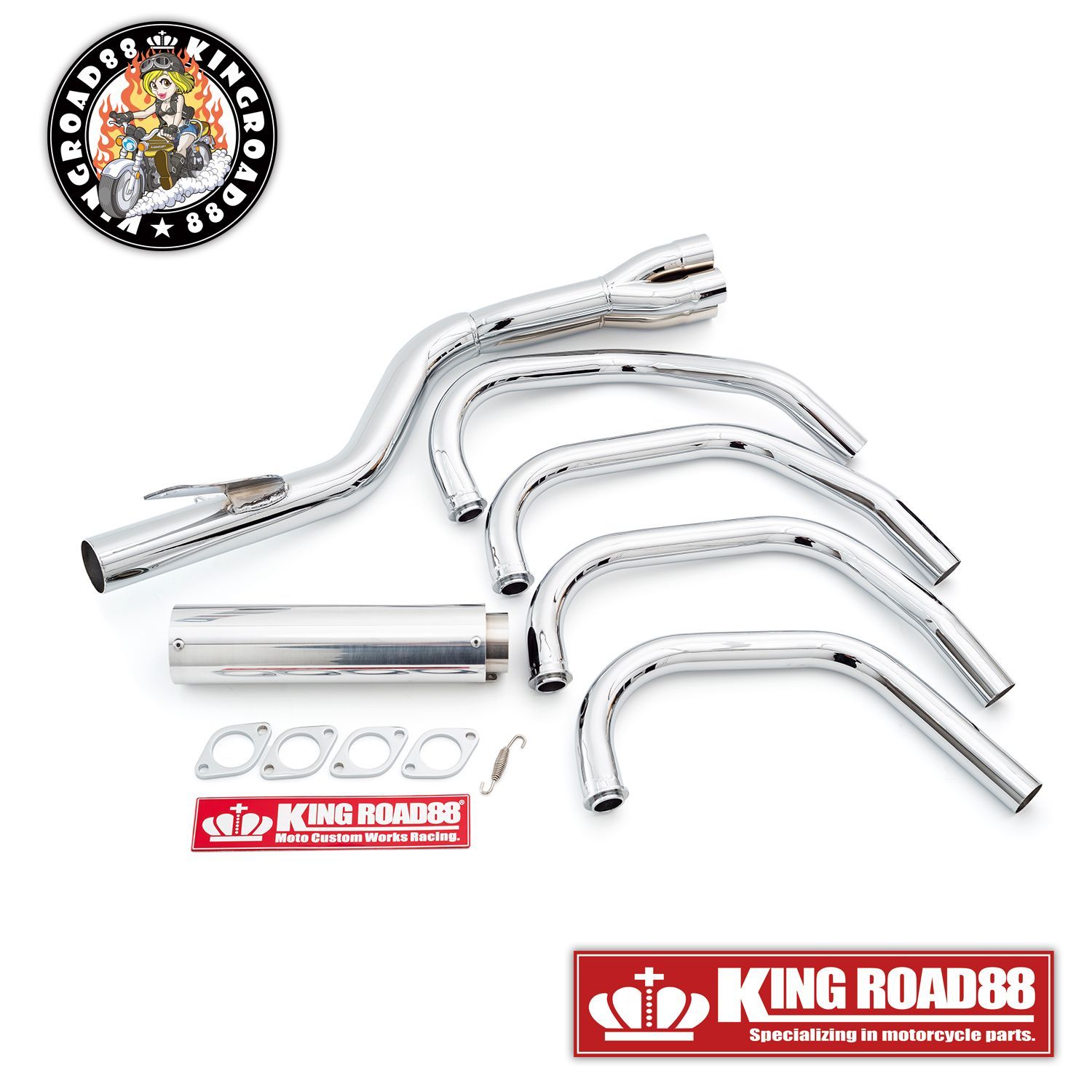 カワサキ バリオス2 バリオス Ⅱ型 2型 ZR250B マフラー KingRoad88