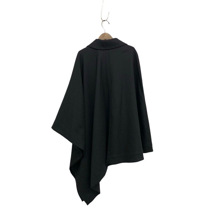 HYKE ハイク DOUBLE FACE CAPE ダブルフェイスケープコート ブラック 1