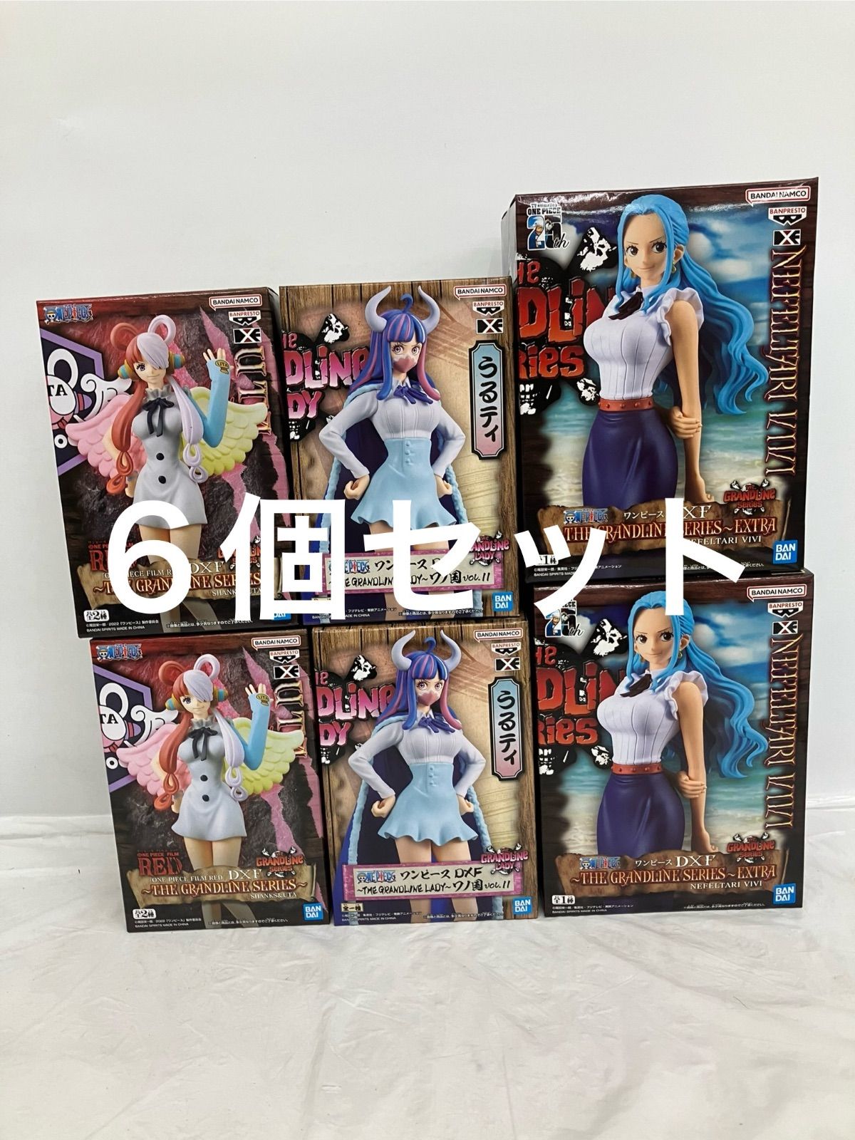 未開封 ONEPIECE ワンピース フィギュア 3種6個セット LF1534 f099