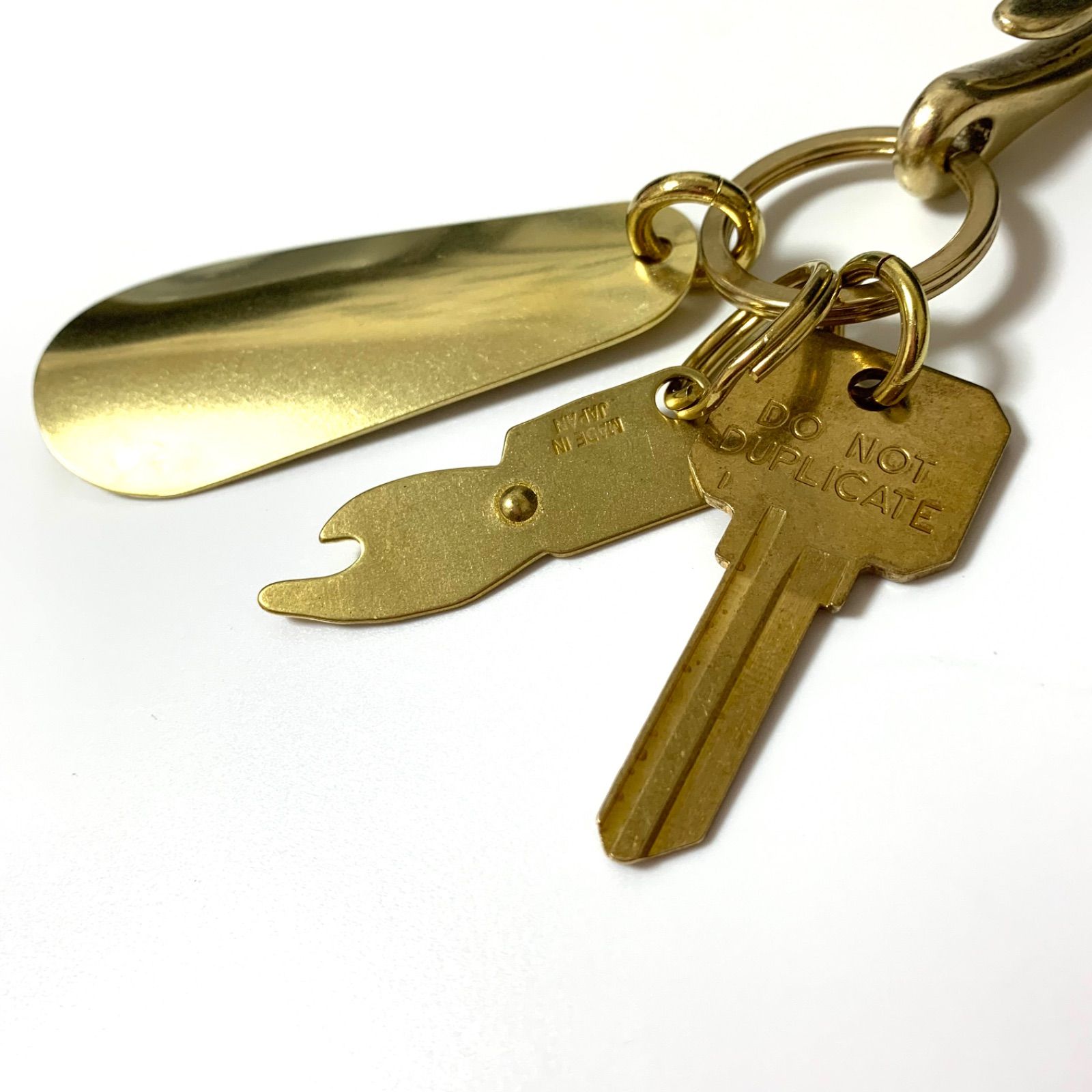 Bel Cielo 真鍮製 スモールシューホーンキーホルダーMIX Ver. Ⅱ