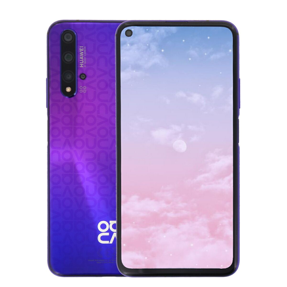 箱無】HUAWEI nova5T 128GB YAL-L21パープル 中古】HUAWEI nova 5T