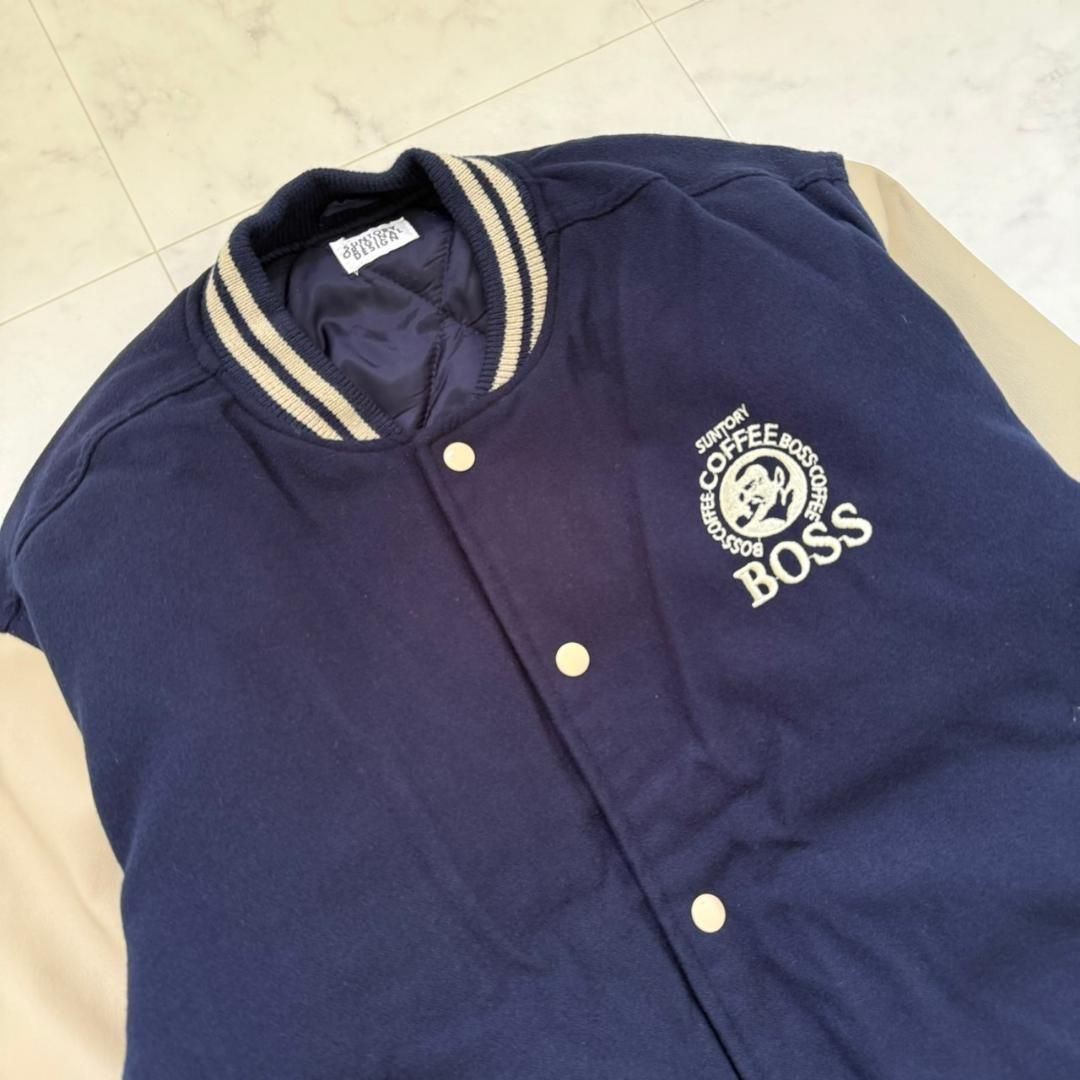 SUNTORY BOSS ボスジャン 本革スタジアムジャンパー レザー 2024