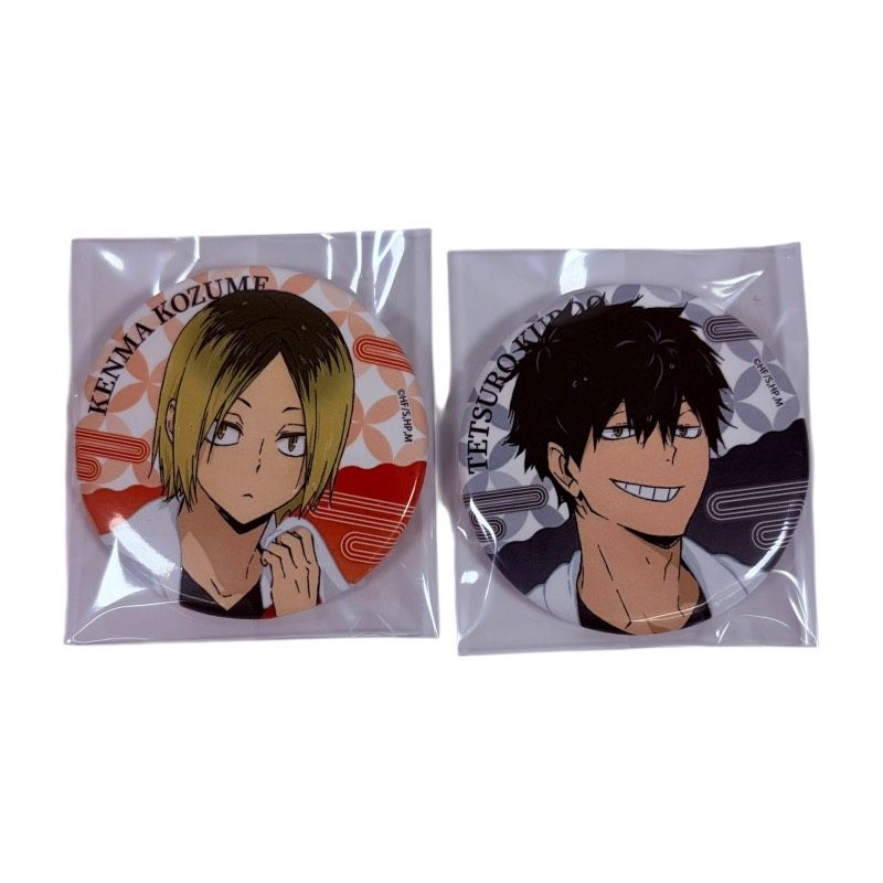 ハイキュー!! 極楽湯 RAKU SPA トレーディング 缶バッジ 孤爪研磨 黒男