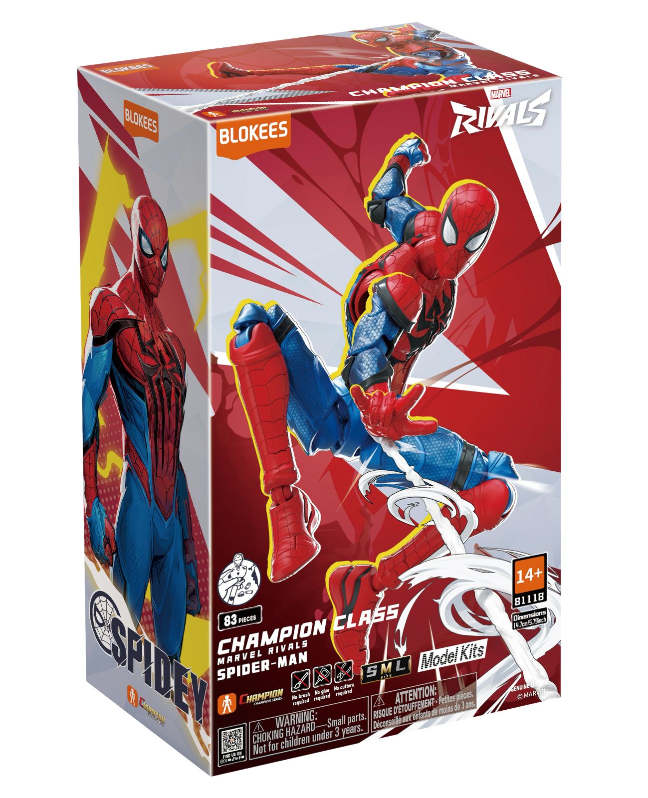 正品】BLOKEES プラモデル フィギュア Marvel Rivals-Champion class