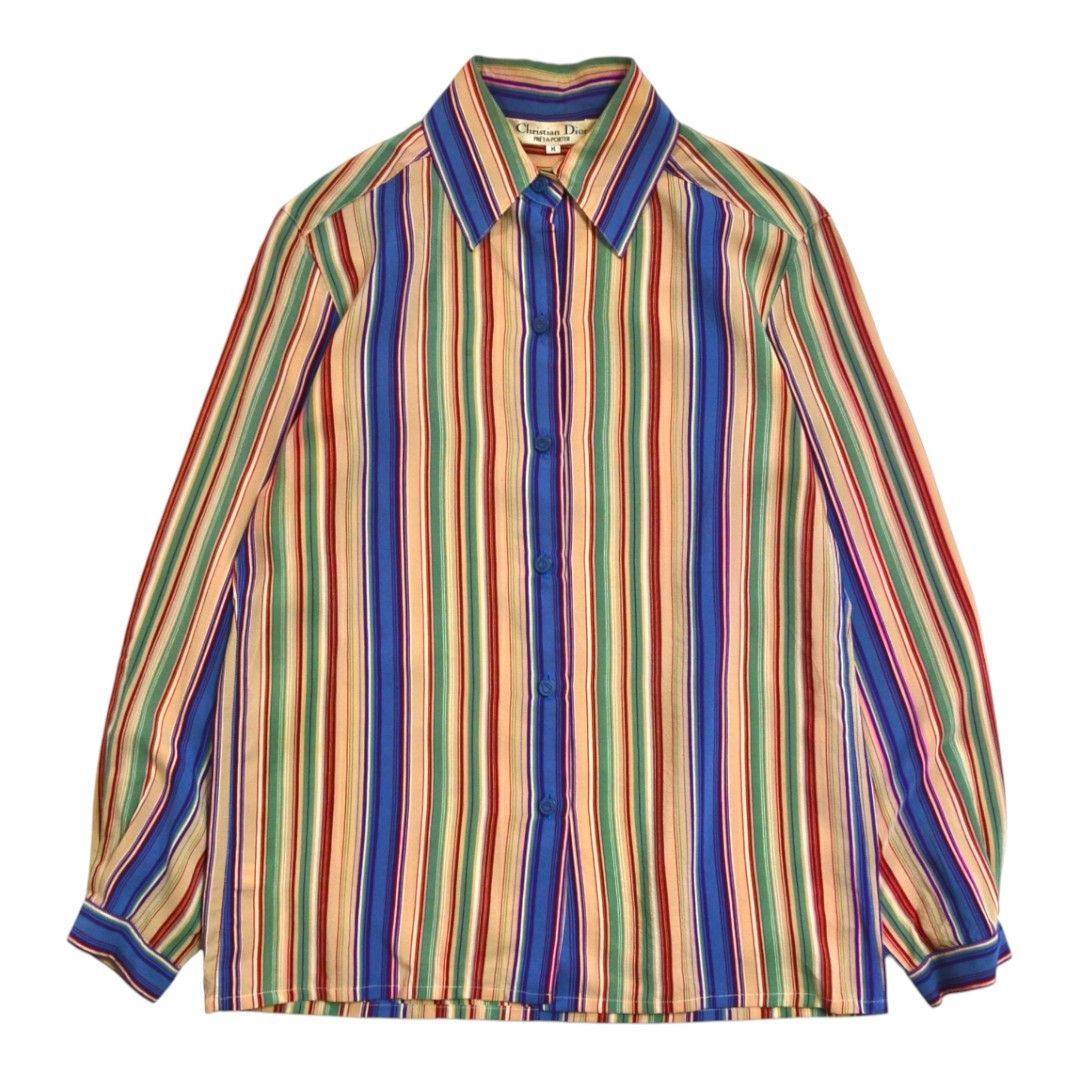 極美品 90s Christian Dior シルク100％ クリスチャンディオール