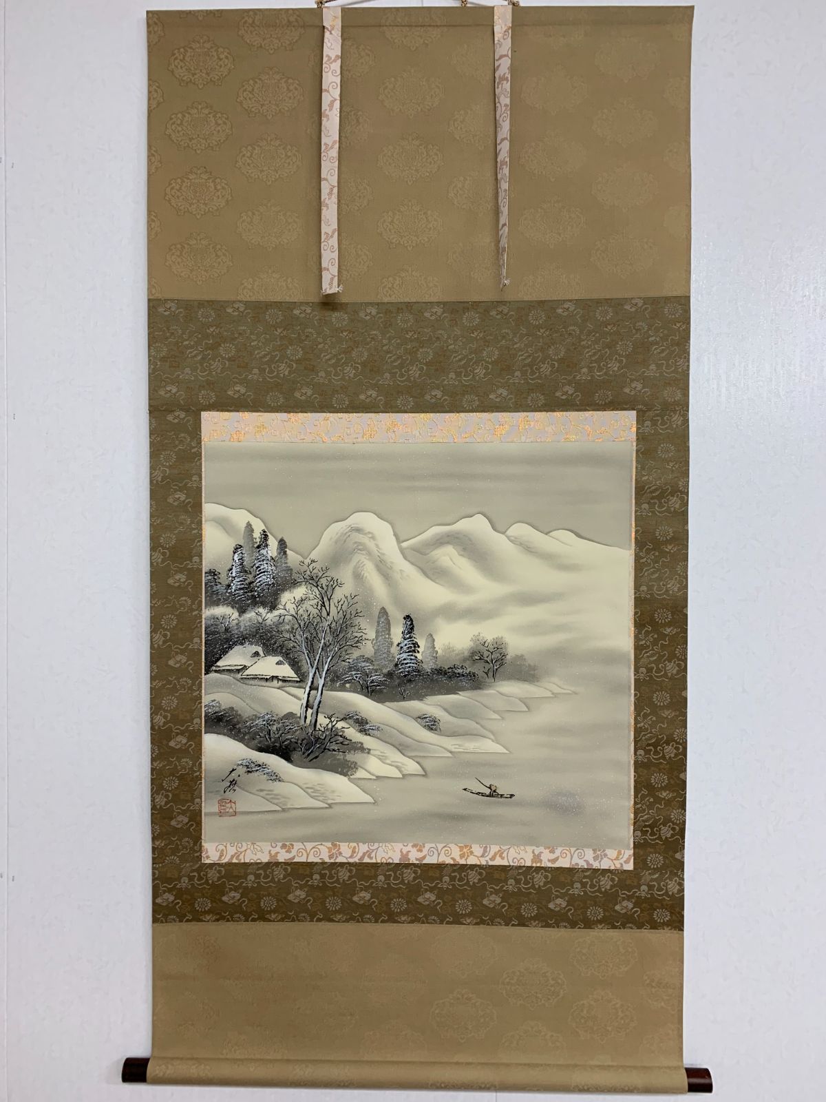 掛け軸】288 福永大蕪「水墨山水」#茶掛 #掛軸 #古美術 #骨董 #お