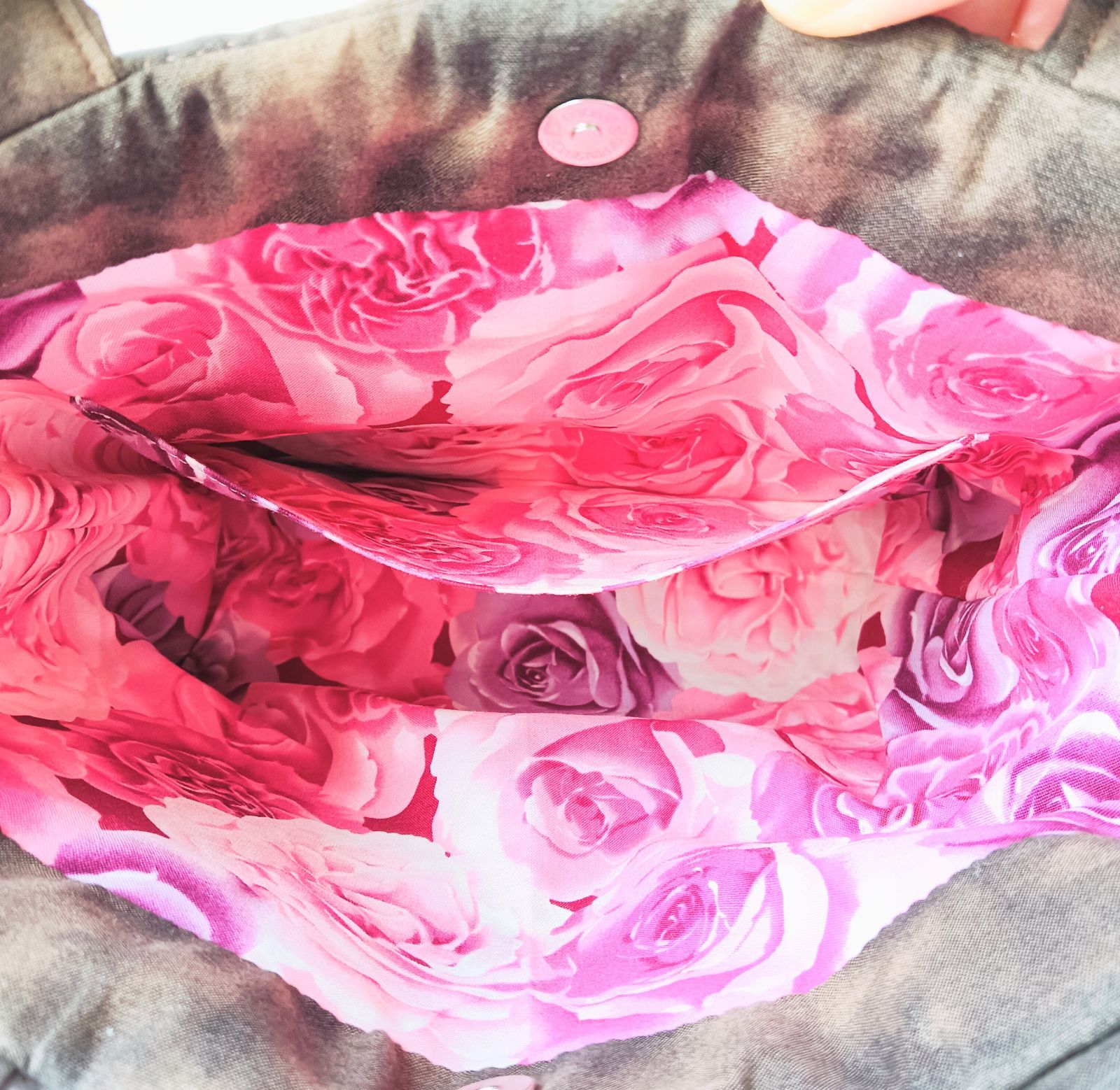 NO.218 ハワイアンキルト トートバッグ ハンドメイド ロケラニ(薔薇