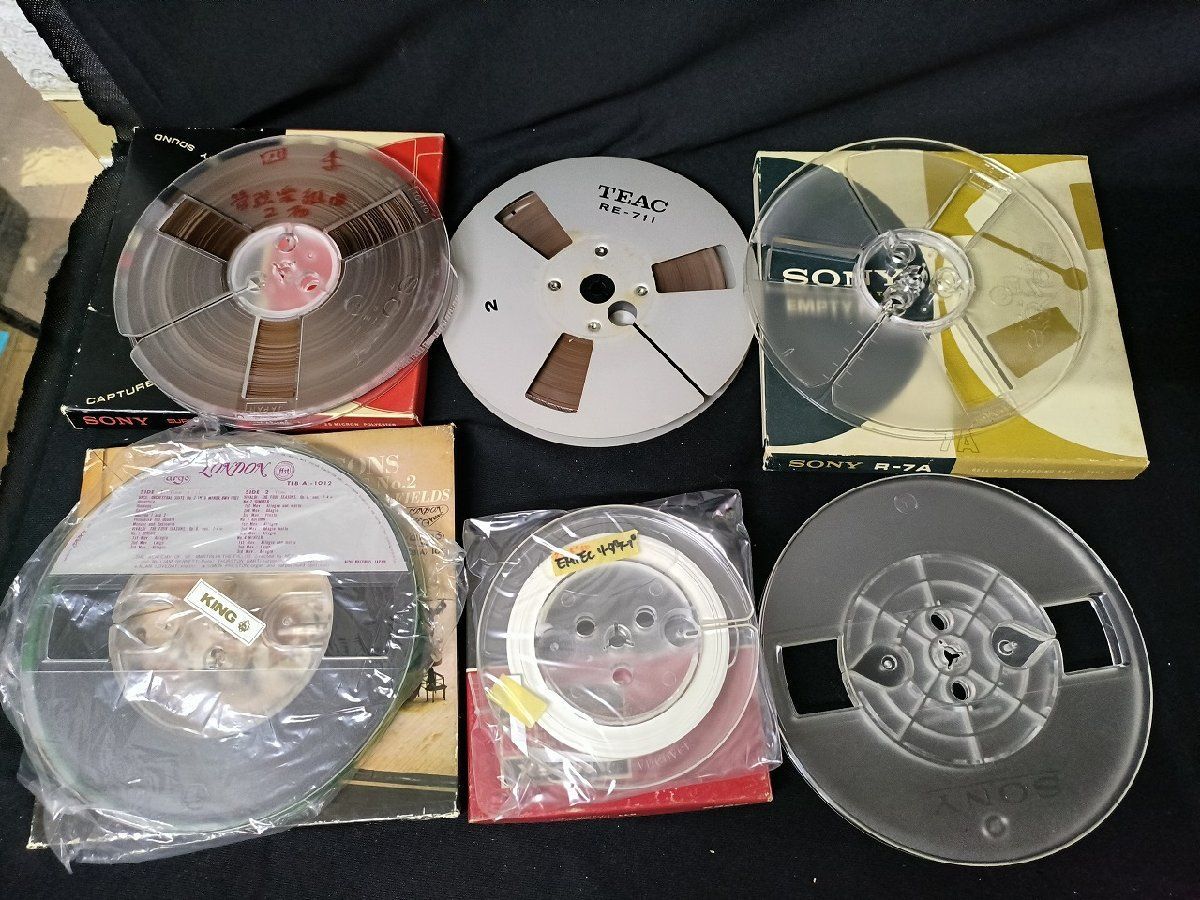 オープンリール7号テープ 3M TDK SONY 各2巻 計6巻 オープンリール7号