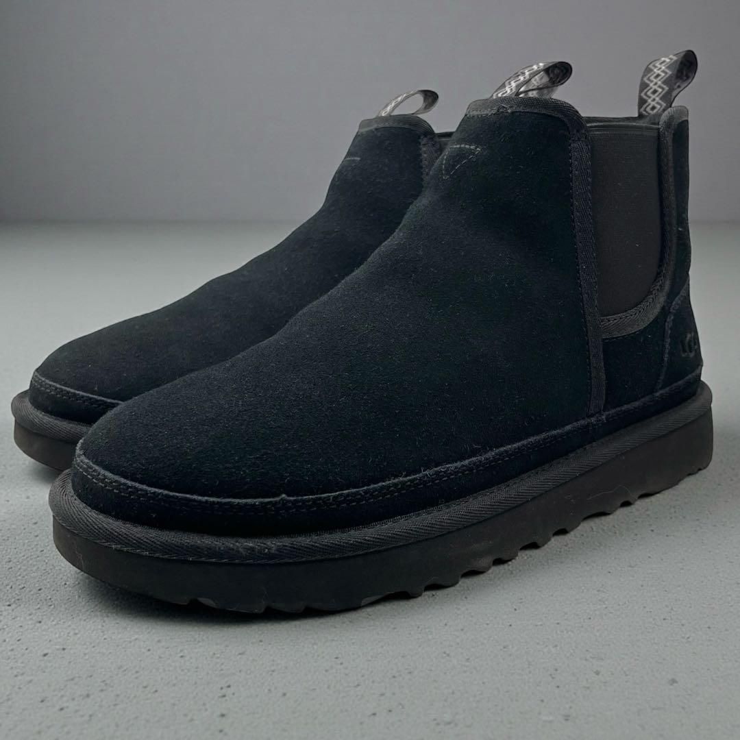 美品 UGG アグ ニューメル チェルシーブーツ 27cm スエード ブラック