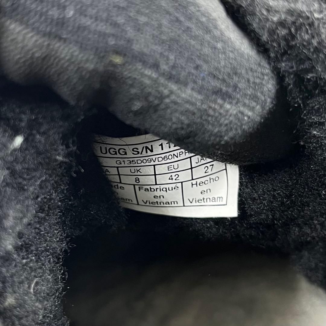 美品 UGG アグ ニューメル チェルシーブーツ 27cm スエード ブラック