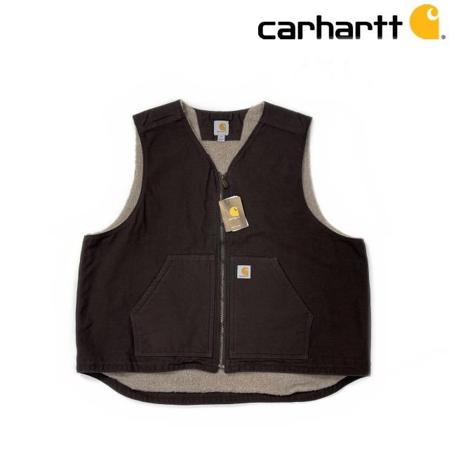 カーハート ワークベスト US購入 茶 181218 - メルカリ