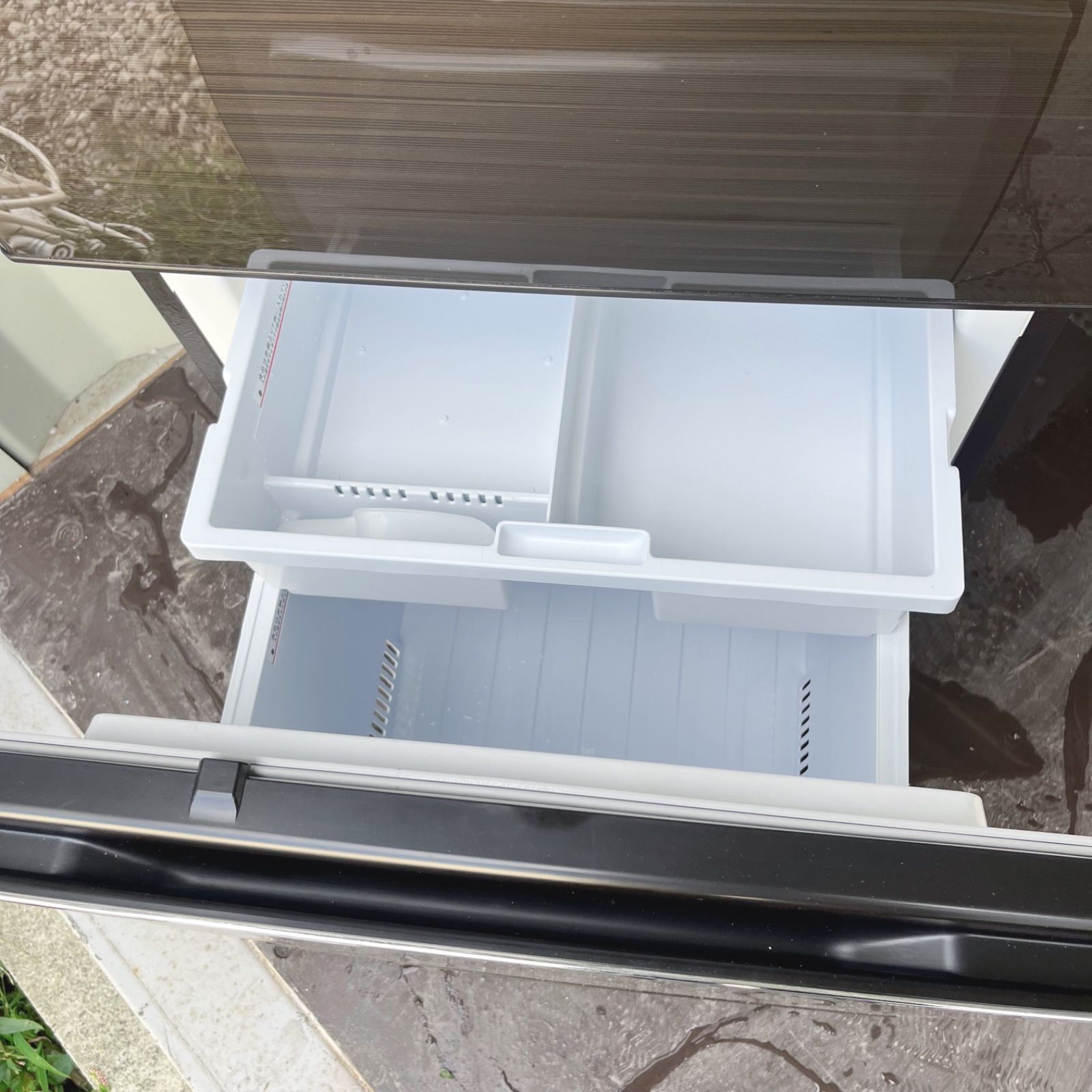 217 取付無料！三菱木目調自動製氷機付きおしゃれインテリア272L3ドア