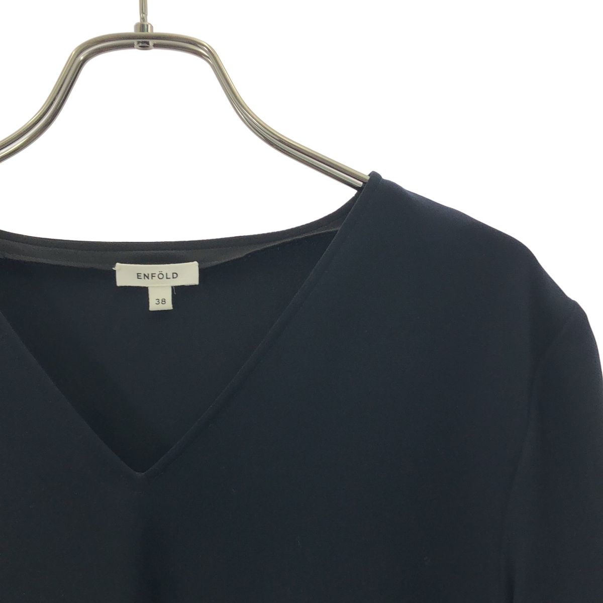 ENFOLD / エンフォルド | ダブルサテン アシンメトリーブラウス | 38