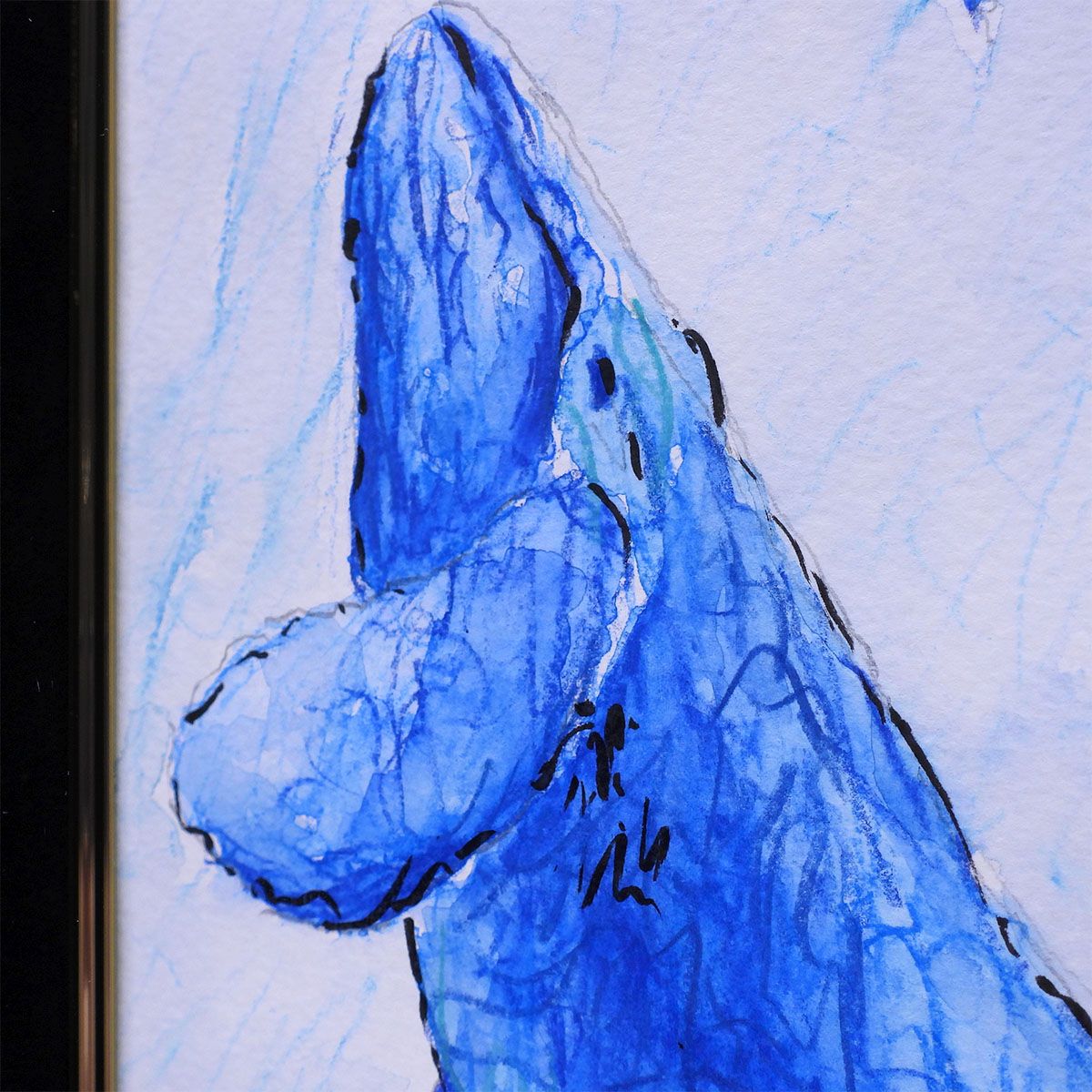 色鉛筆画 アクアマリン (原画) d13978adc16bd458fa000f3bdbaa2f