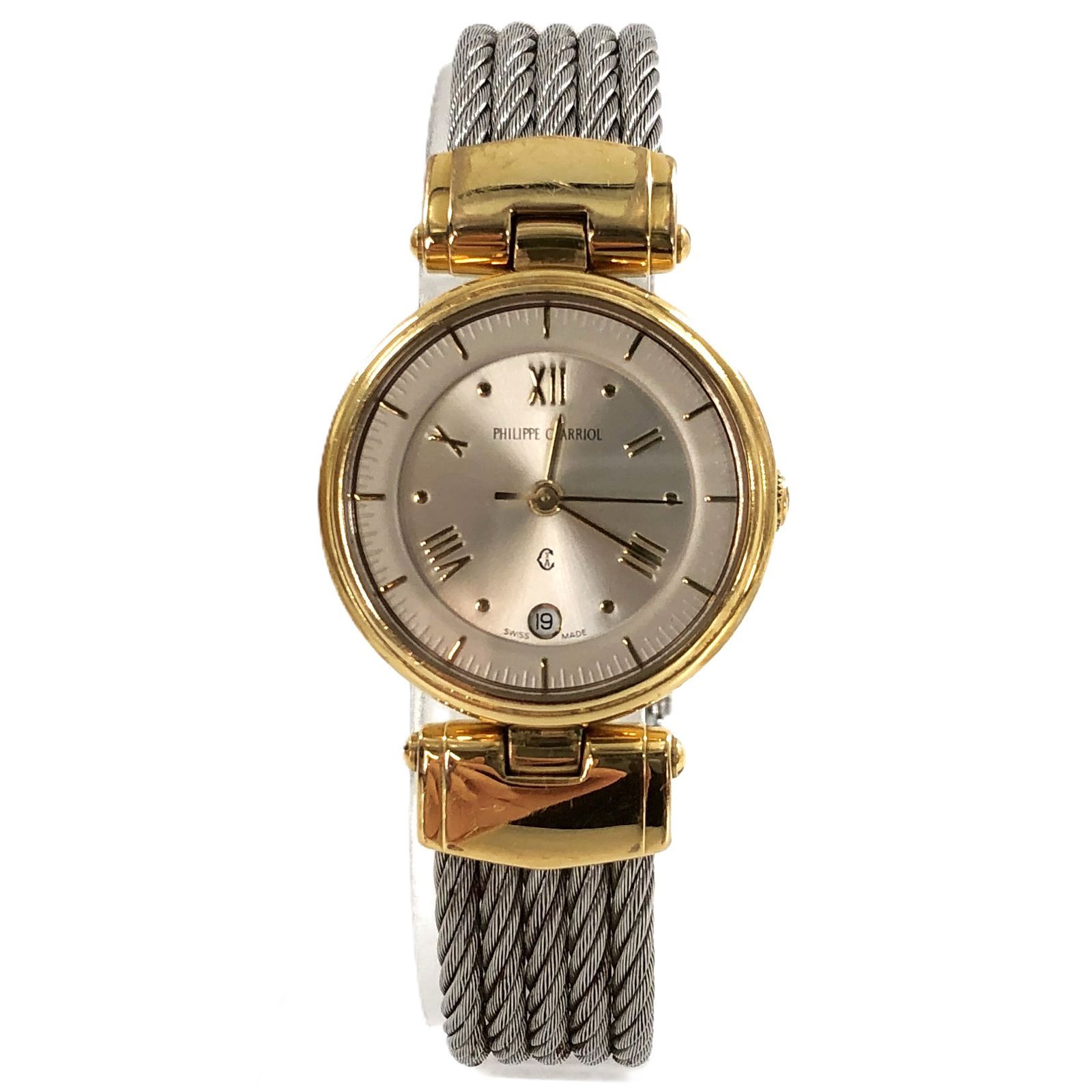 PHILIPPE CHARRIOL フィリップシャリオール 63.96.2394 SS/QZ シルバー