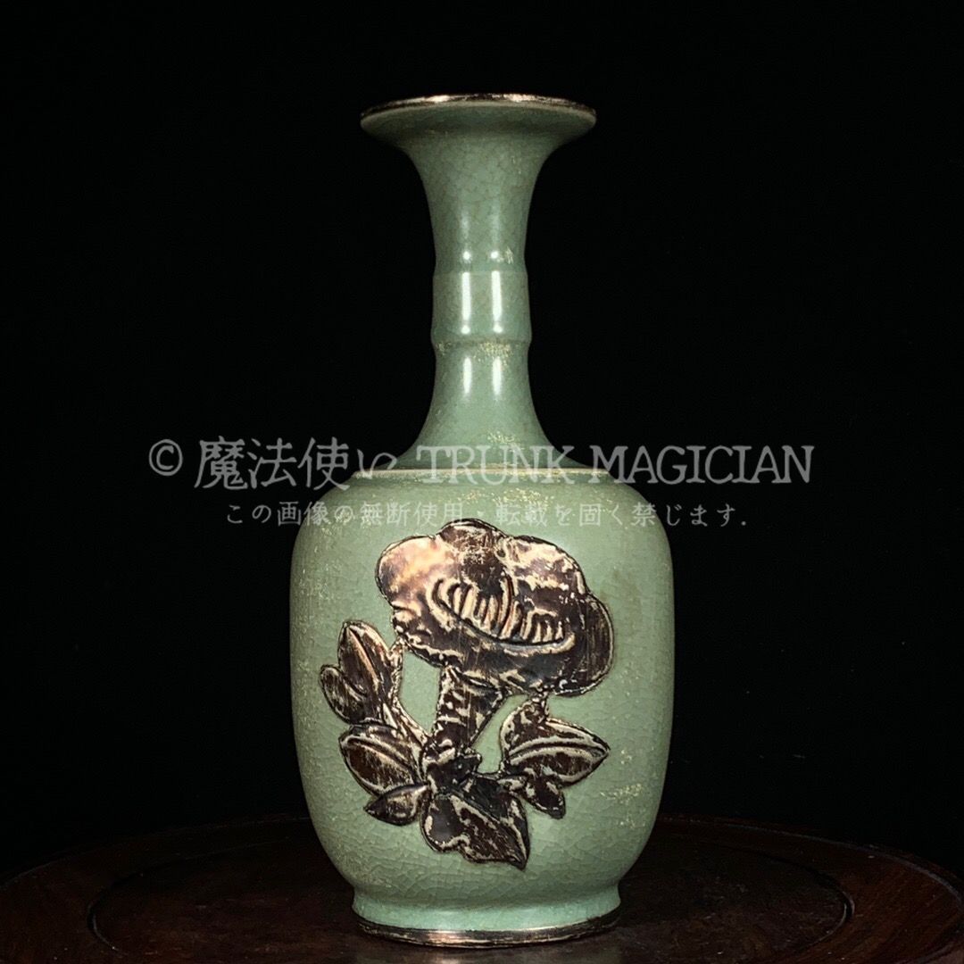 中国 骨董品 宋時代 汝窯 瓶 旧家蔵出し 陶芸 古美術 中国 骨董品 宋