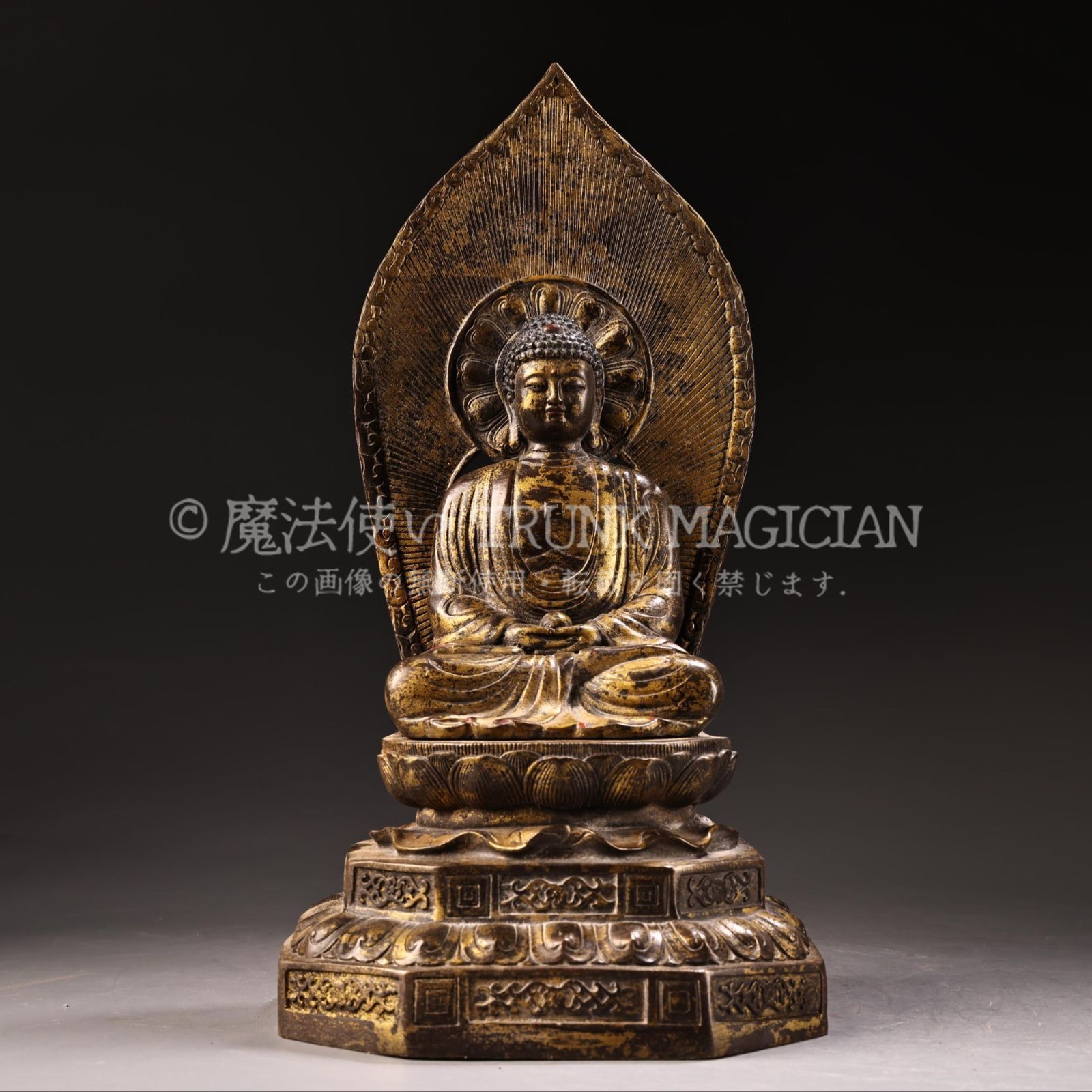 旧家蔵出し 銅製 泥金 如來仏祖像 仏像 仏教古美術 密宗密教 供養品 古