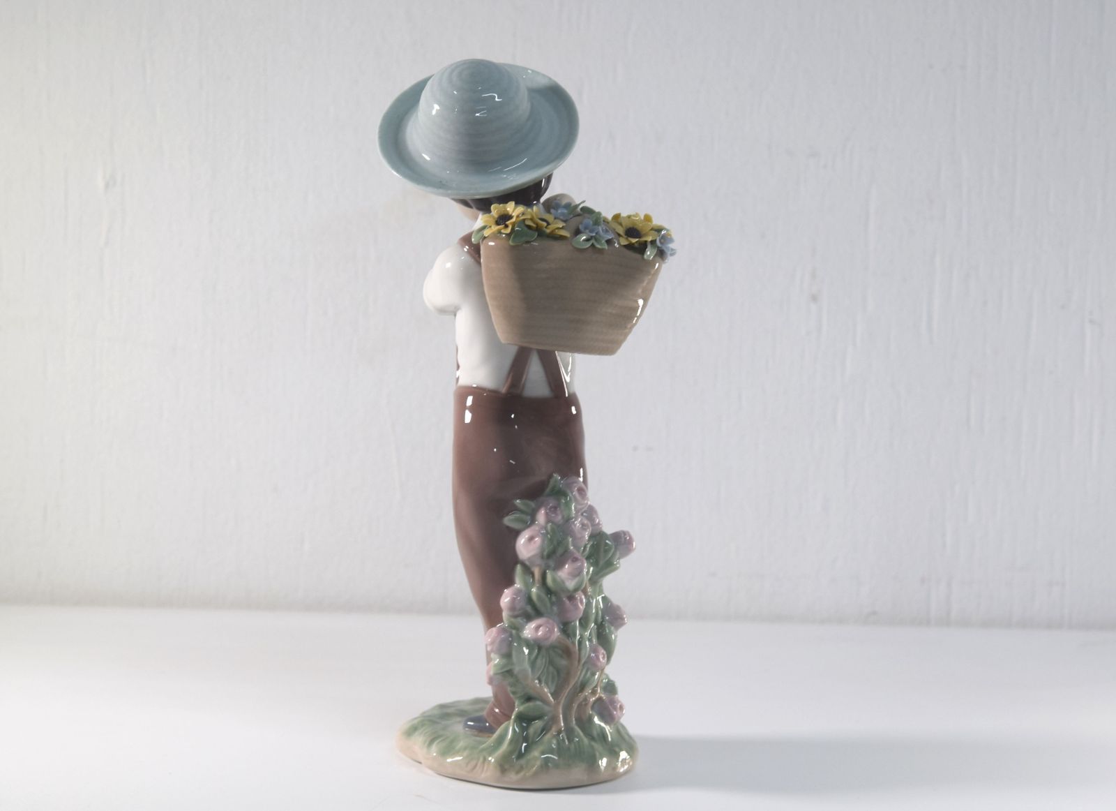 リヤドロ フィギュリン 大事な花かご 展示保管品 リヤドロ フィギュ