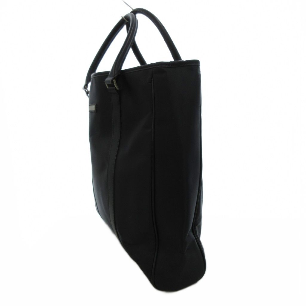 Burberry Black Labelブラックナイロンビジネストートバッグ