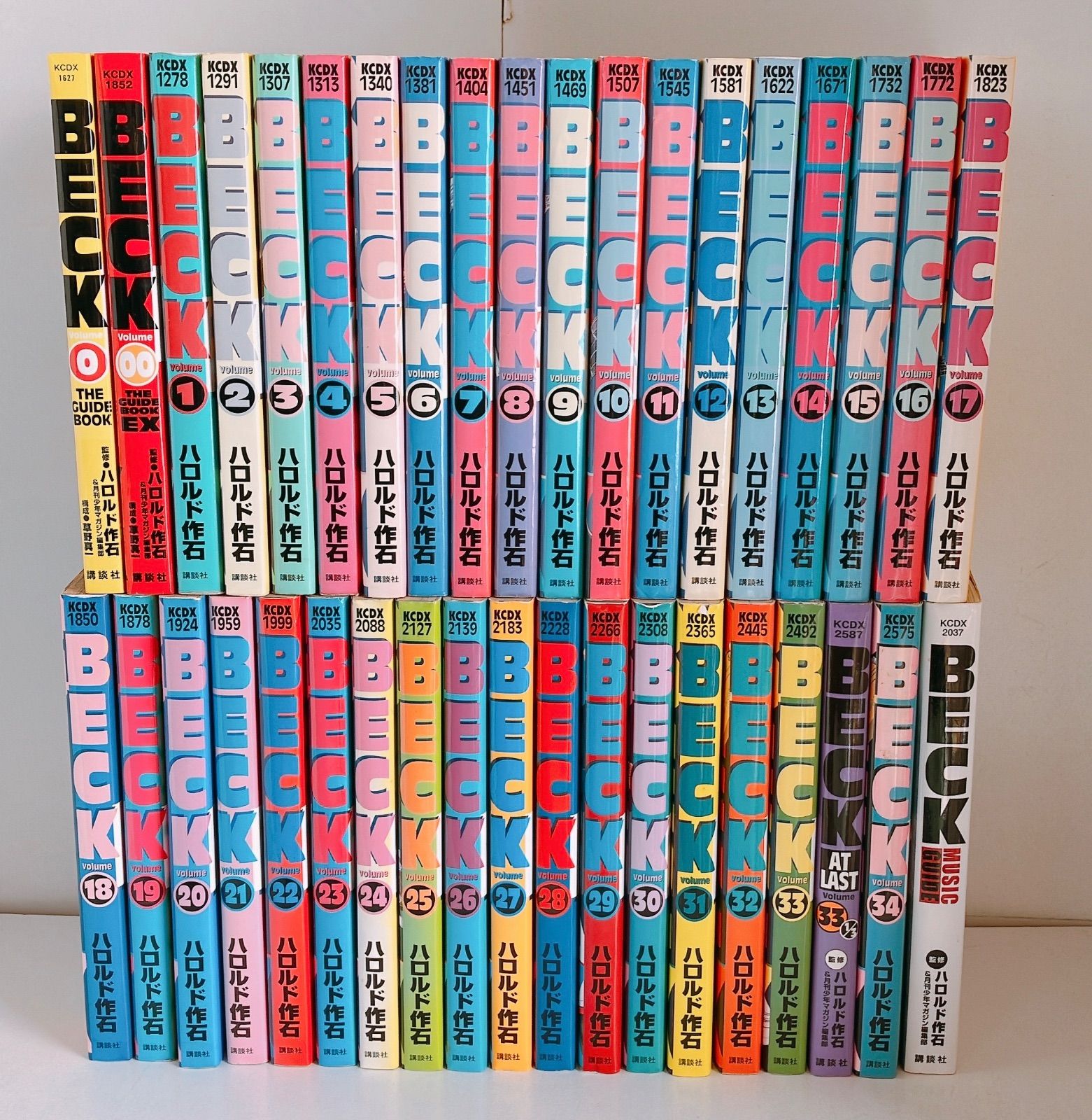 BECK全巻セット 34巻+1/3 BECK 1〜34巻 全巻セット BECK 1～34巻 漫画