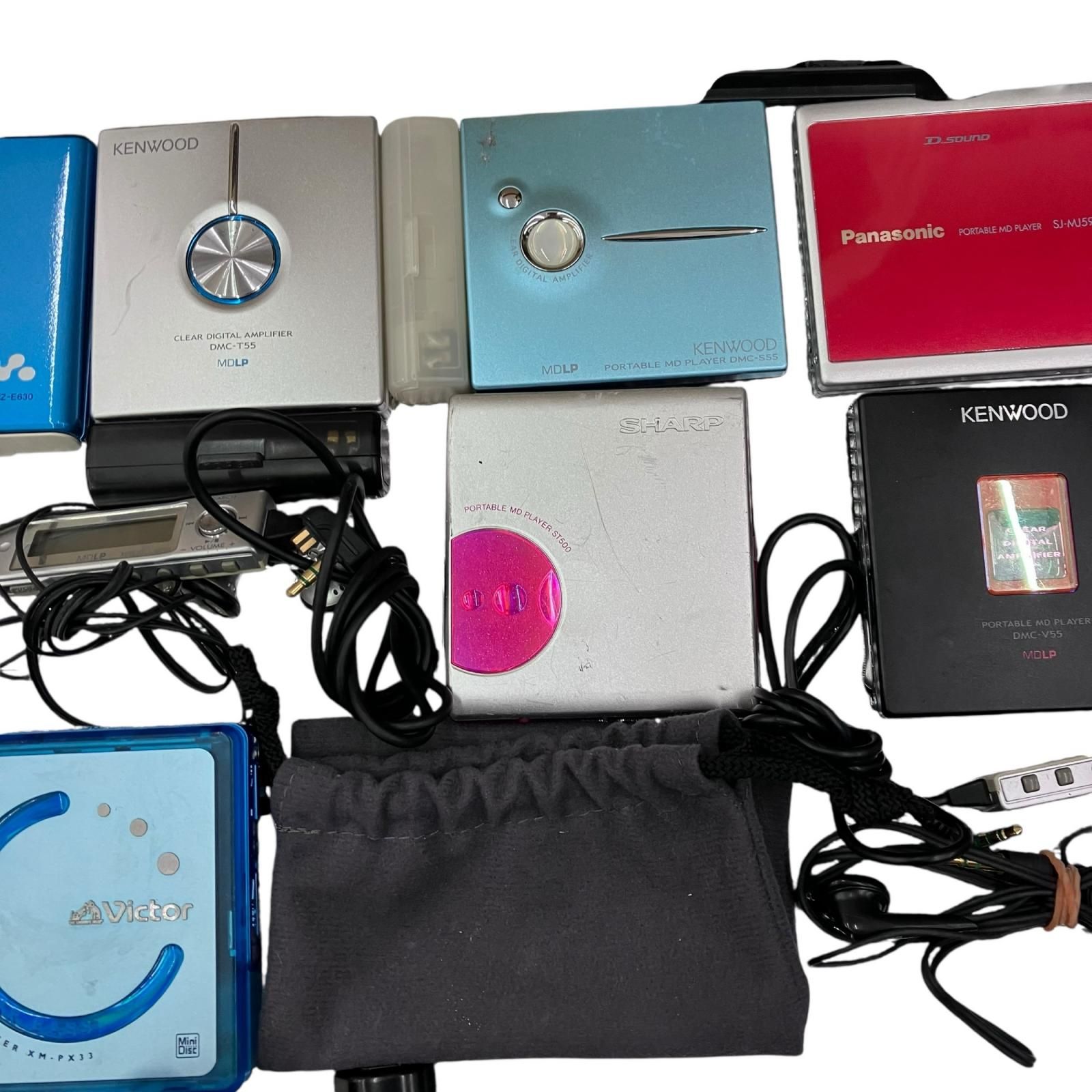 MDプレーヤー 3台まとめ売りSONY/KENWOOD/SHARP 186001 動作未確認