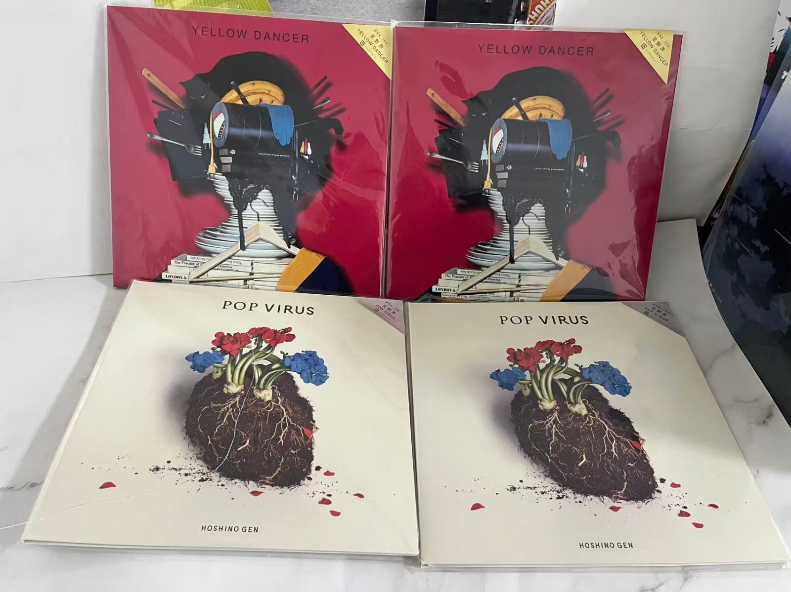 星野源 YELLOW DANCER 重量版 レコード 2枚組 星野源 POP VIRUS