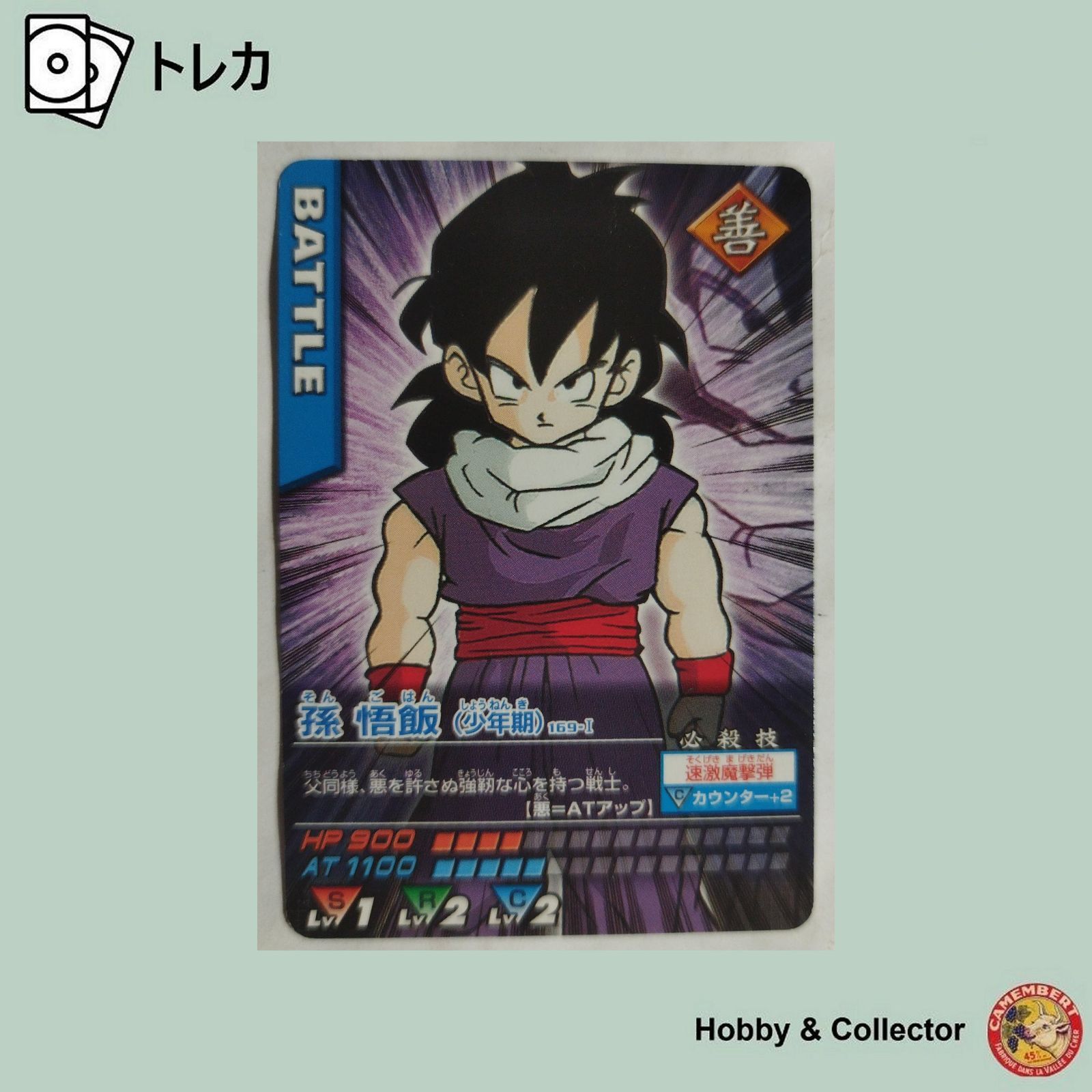 ドラゴンボールデータカードダス 第1弾 孫悟飯 激レア PSA9