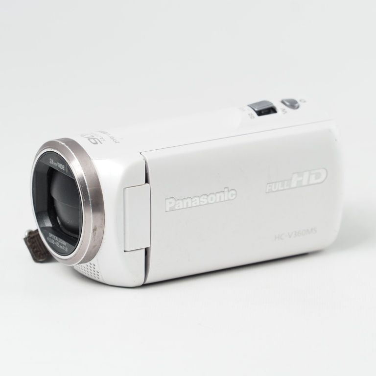超美品】Panasonic ビデオカメラ HC-V360M ホワイト ケース付 HC-V360M