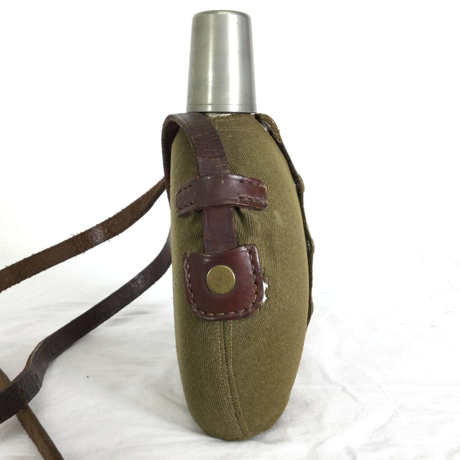 Cy'shops】旧日本軍将校鞄 星印 水筒 当時物 時代物 Cy'shops】旧日本