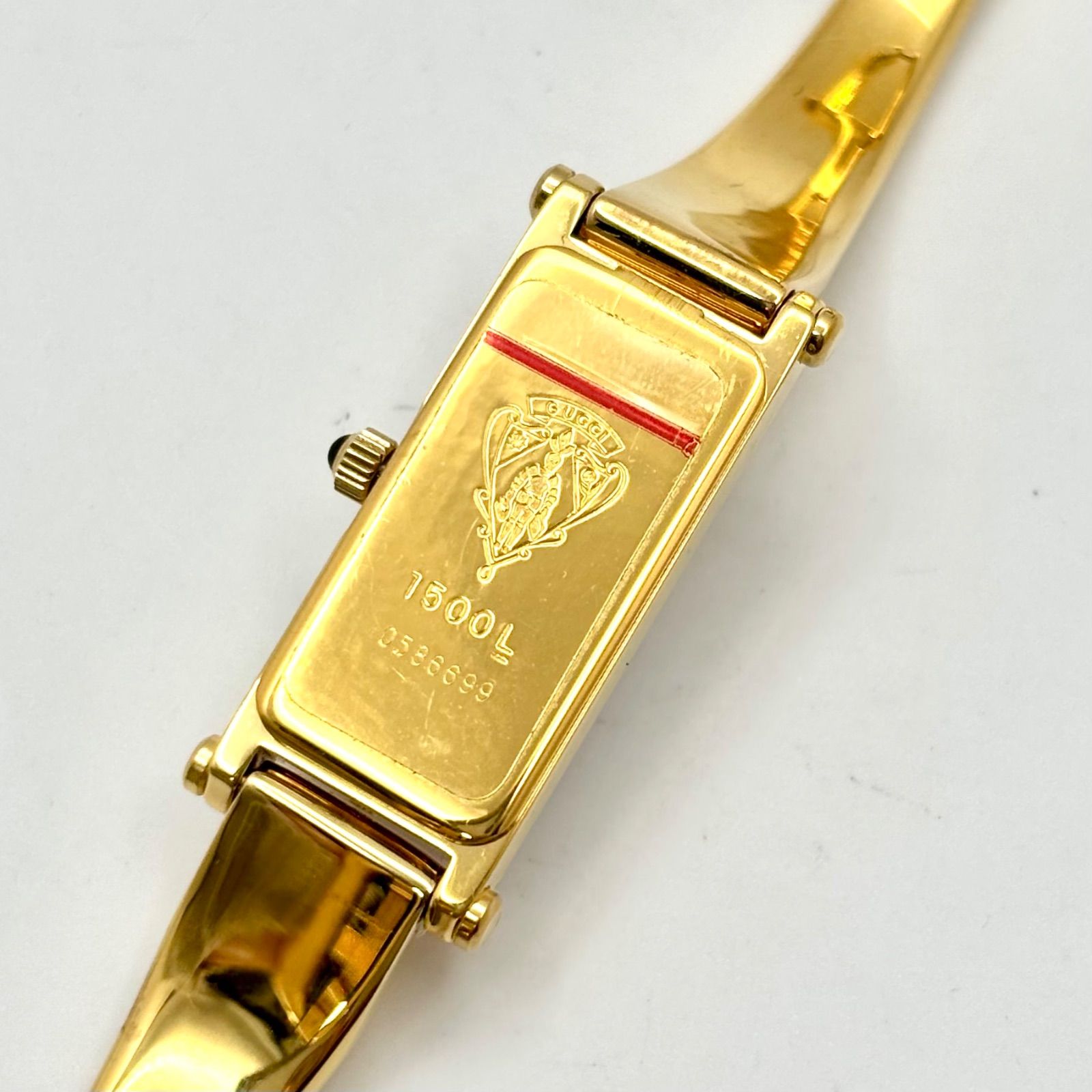 箱・タグ付き/新品電池】GUCCI グッチ 1500L ゴールド