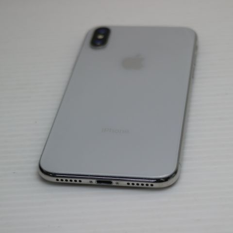 超美品 SIMフリー iPhoneX 64GB シルバー スマホ 即日発送 スマホ