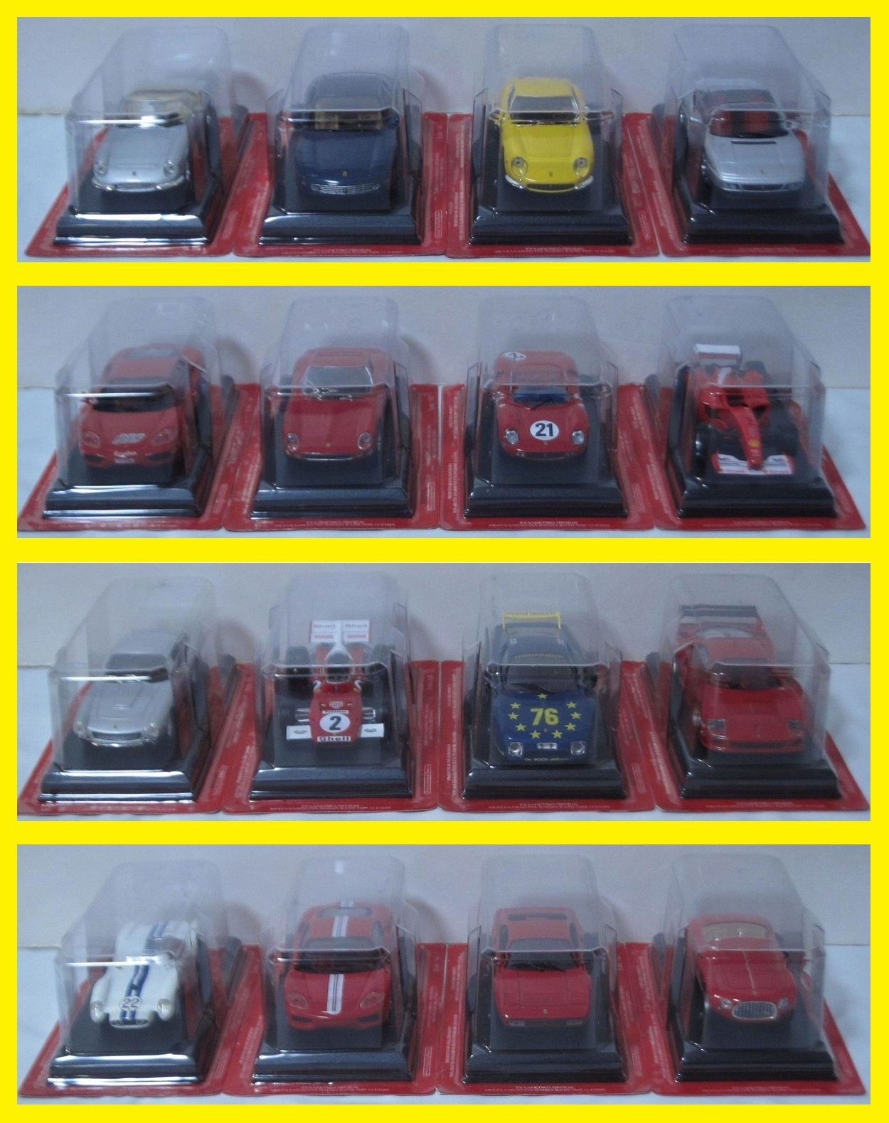 フェラーリコレクション 16台 1/43モデルミニチュアカー 冊子