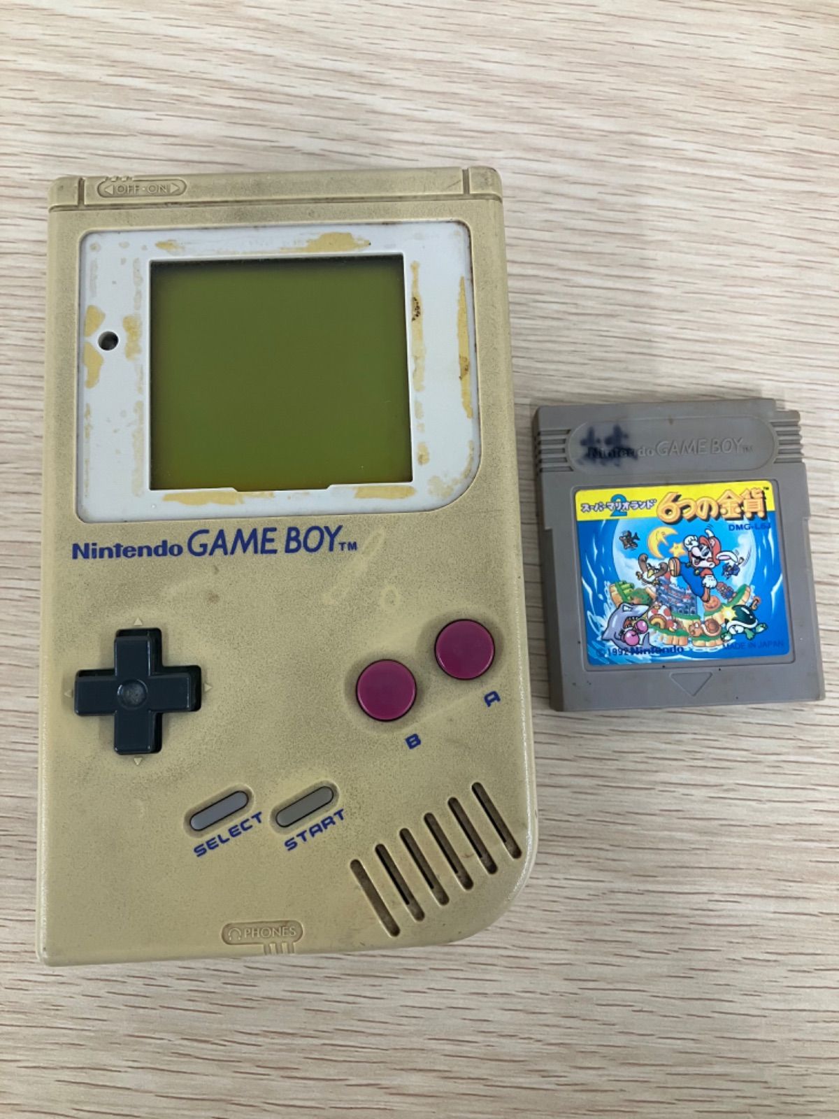 ○2 【通電・動作未確認】 【ジャンク品】 ゲームボーイ初代 本体