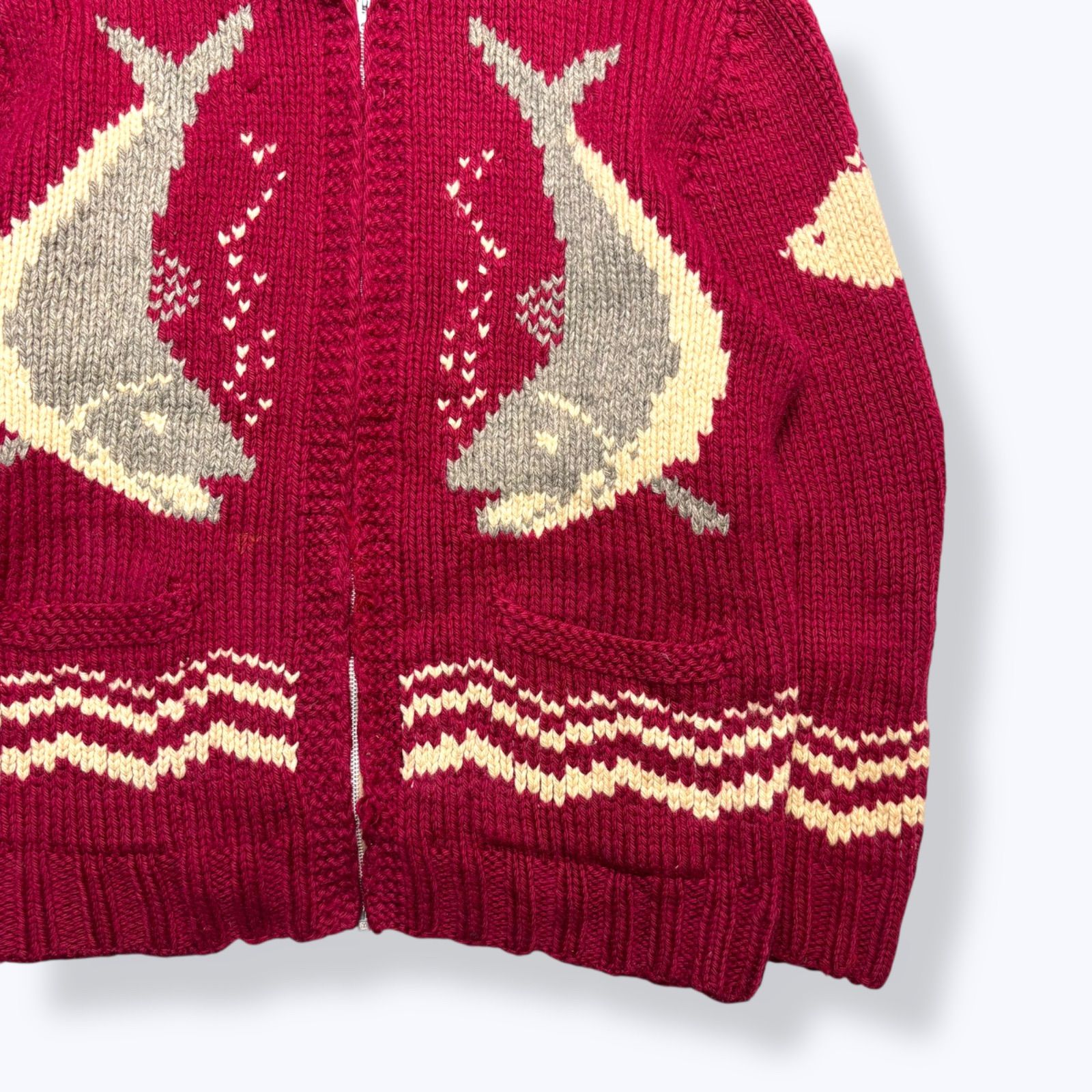 50s-60s Cowichan Knit Sweater 