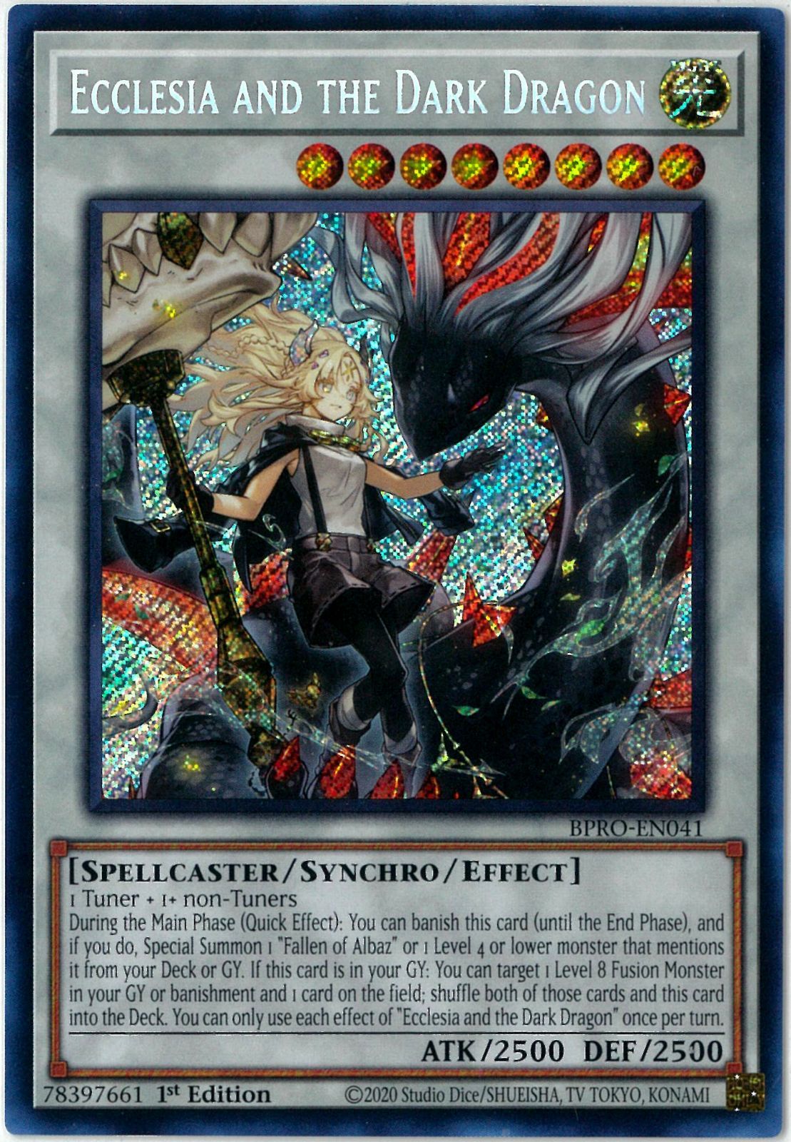 遊戯王/英語版/EU版/黒き竜のエクレシア/Ecclesia and the Dark Dragon