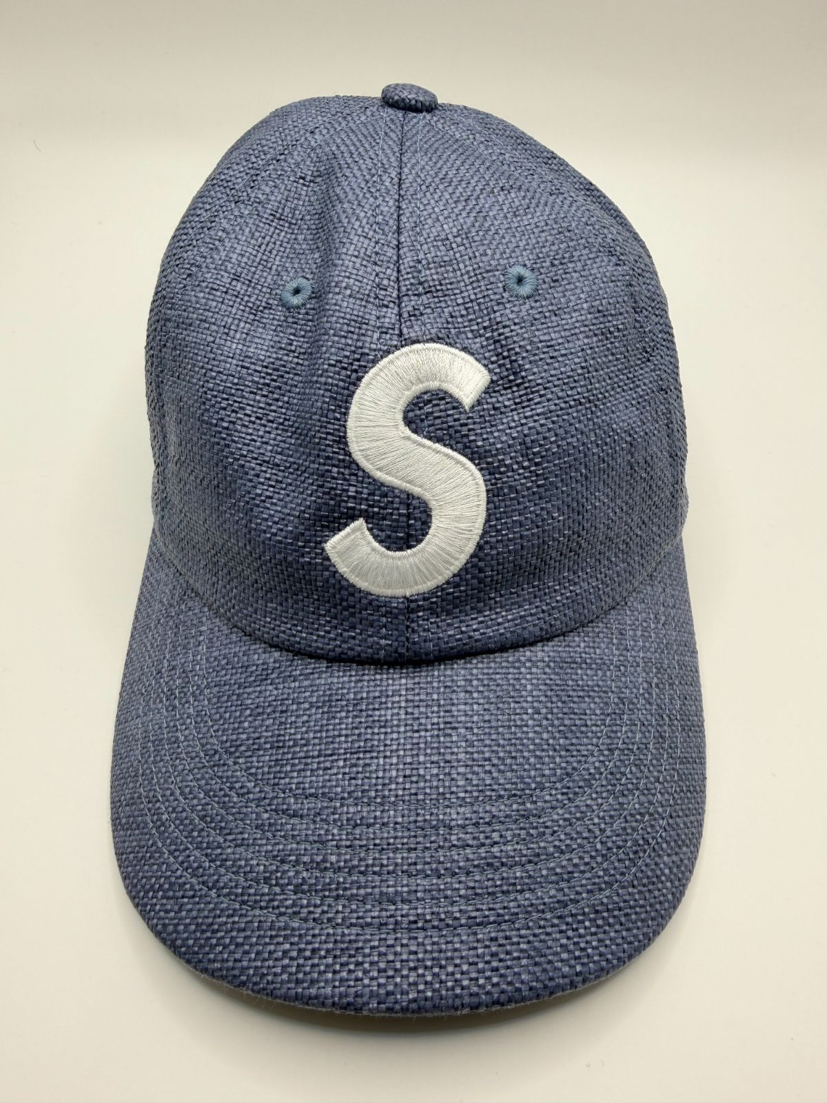 Supreme Sロゴ キャップ ブルー USA製 正規品 - メルカリ