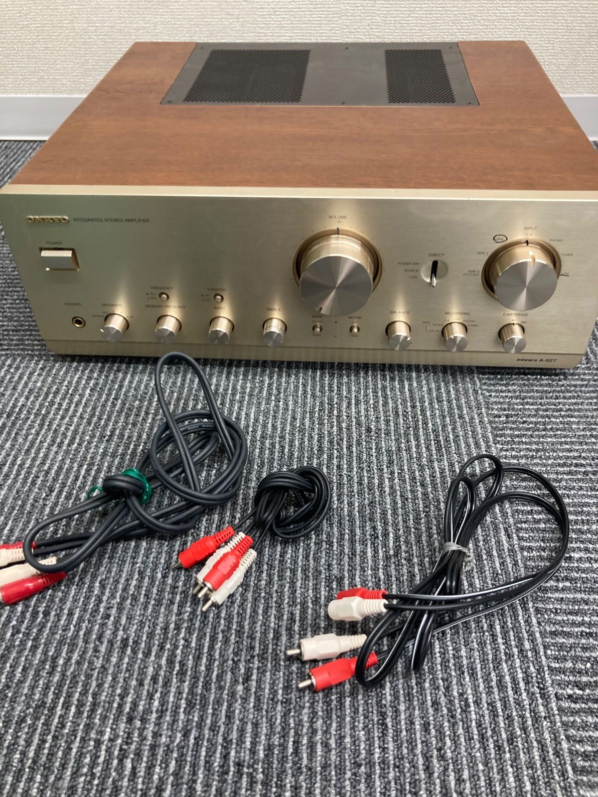 0【A】【通電確認済み・動作未確認】ONKYO Integra A-927【電化製品