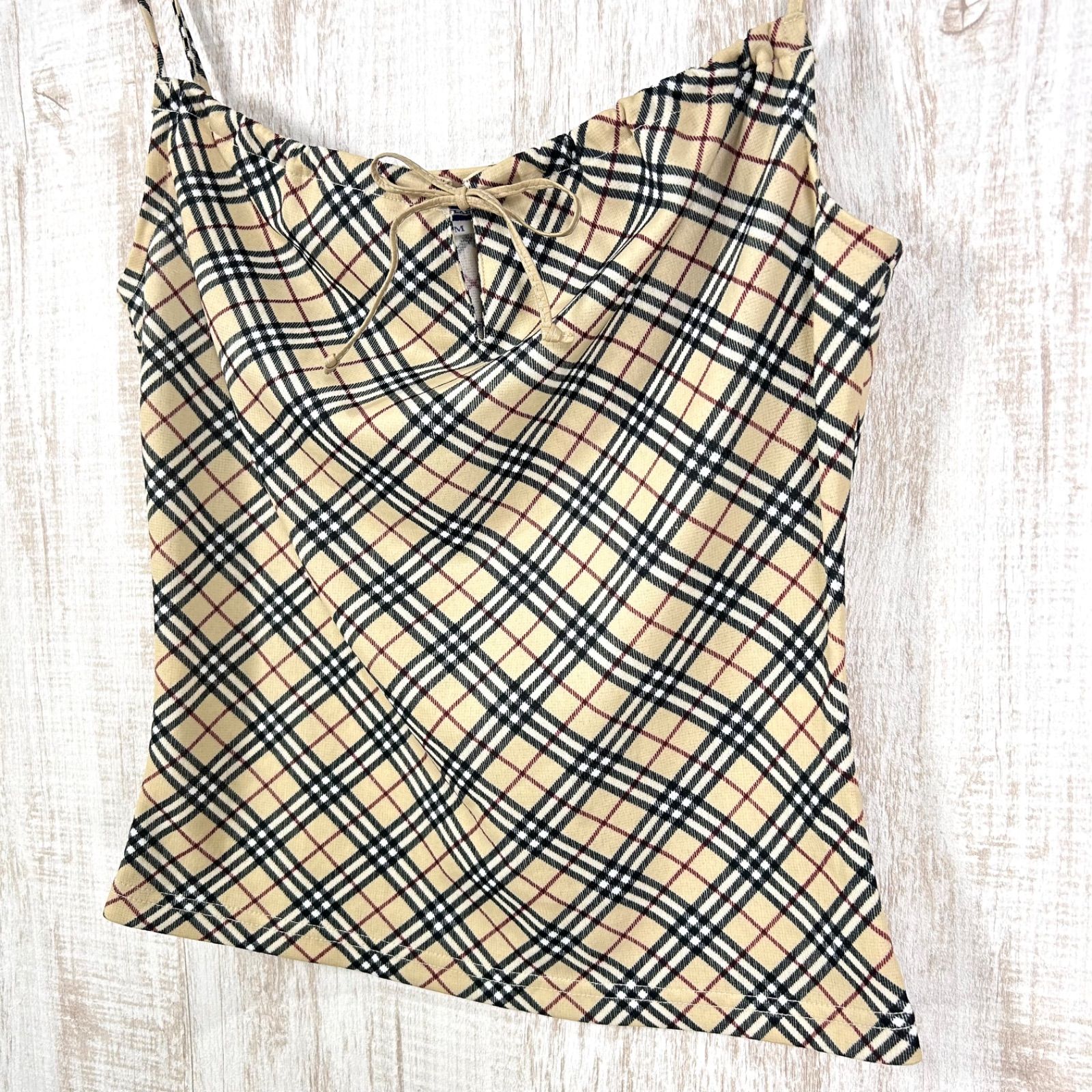 美品 BURBERRY BLUE LABEL バーバリーブルーレーベル フロントリボン